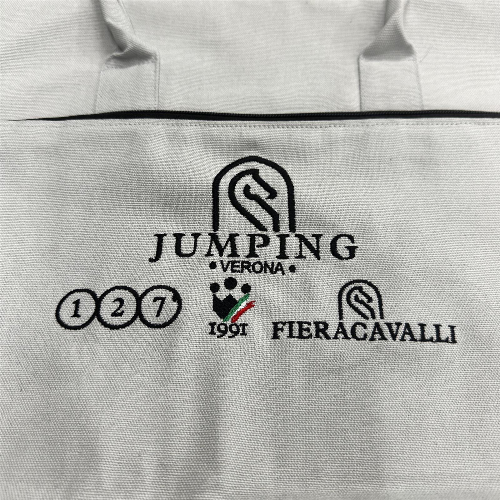 Foto 2 Borsa Equitazione per PC Jumping Verona 2025 Bianca
