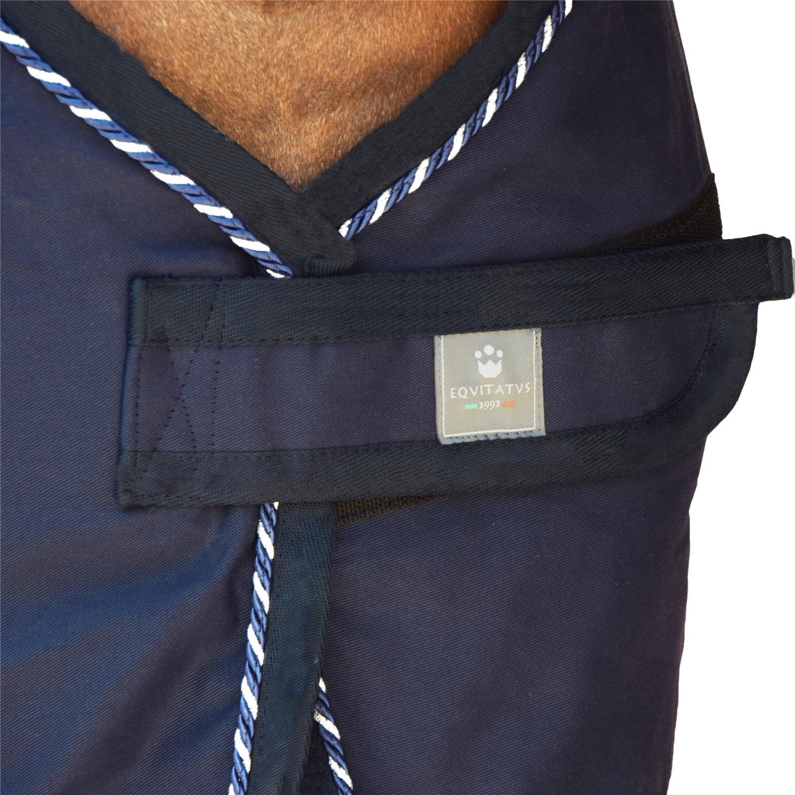 Foto 1 Coperta Cavallo in Cotone Per Equitazione Navy