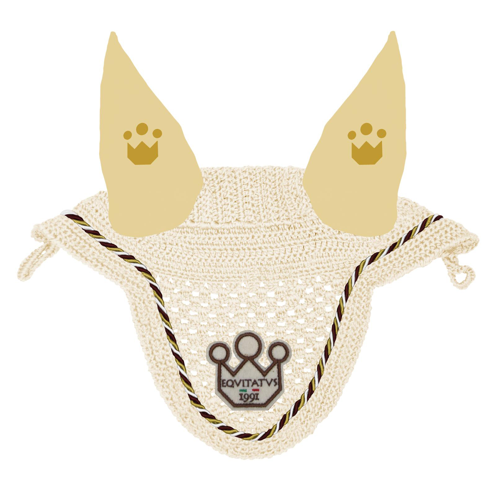 Foto principale Cuffia Cavallo con Cordoncino Beige Chiaro