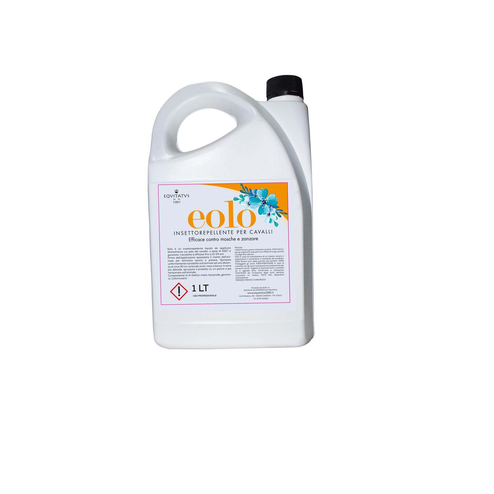Foto principale Disinfettante Repellente Insetti per Cavalli Super Concentrato Eolo 1Lt