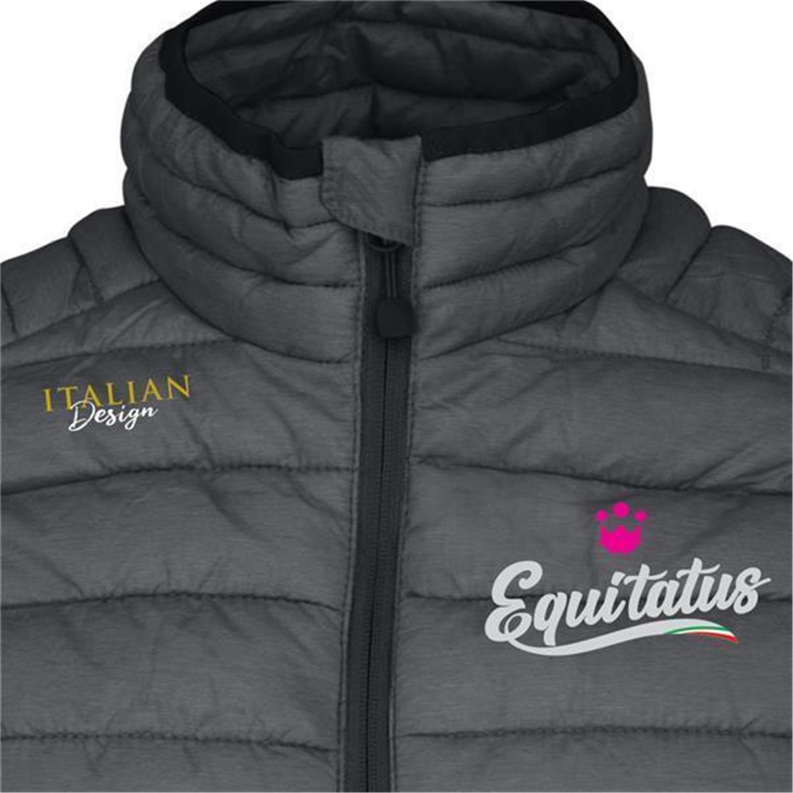 Foto 2 Giubbotto Equitazione Piumino Smanicato Donna Trakehner Grigio