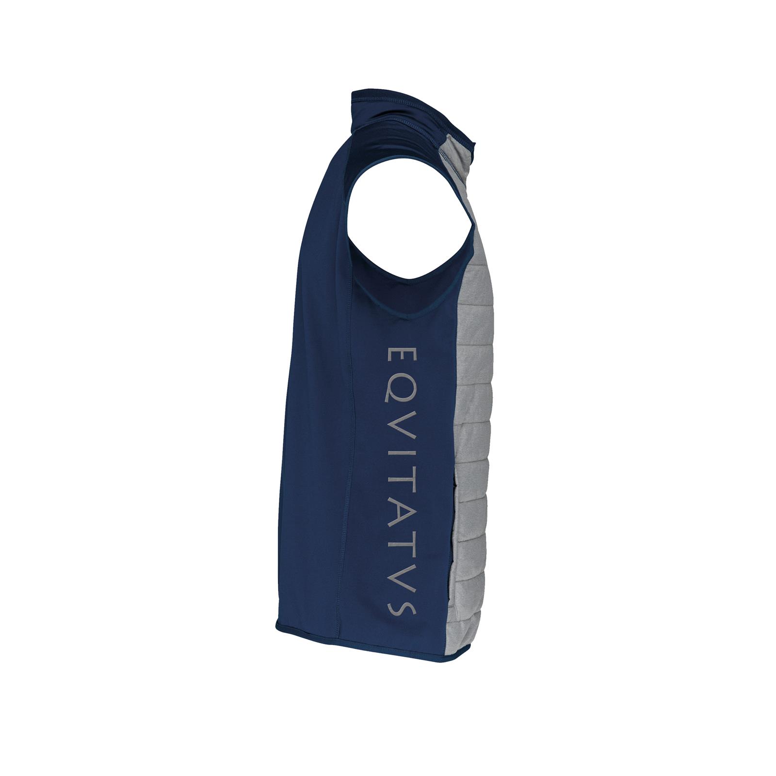 Foto 2 Giubbotto Equitazione Smanicato Unisex Grigio e Navy