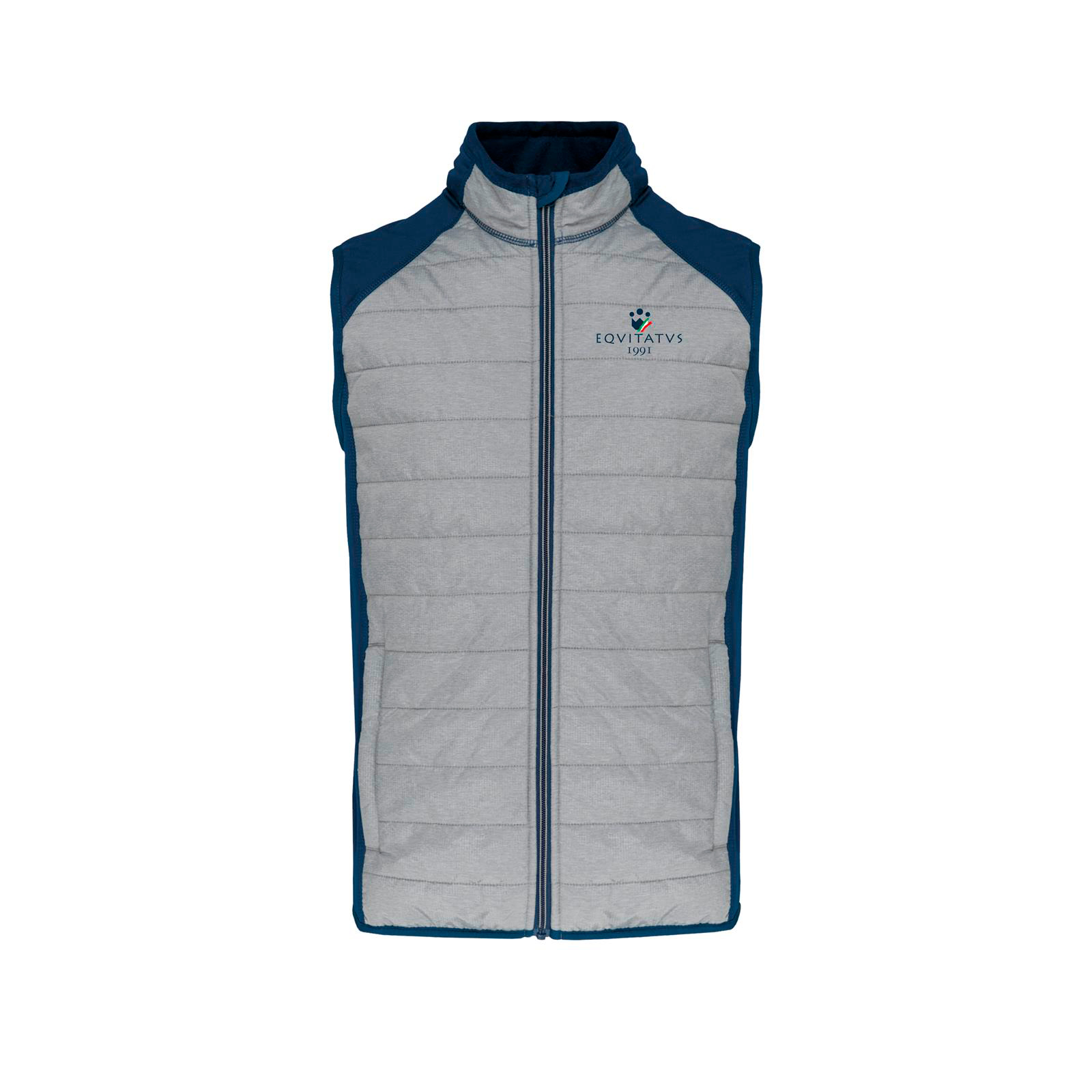 Foto principale Giubbotto Equitazione Smanicato Unisex Grigio e Navy