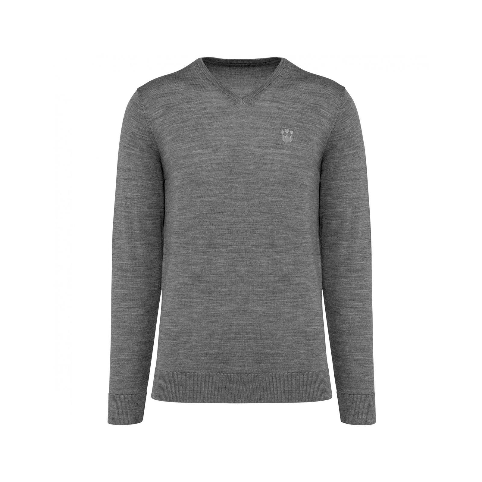 Foto principale Maglione Equitazione in Lana Merino Uomo Grigio