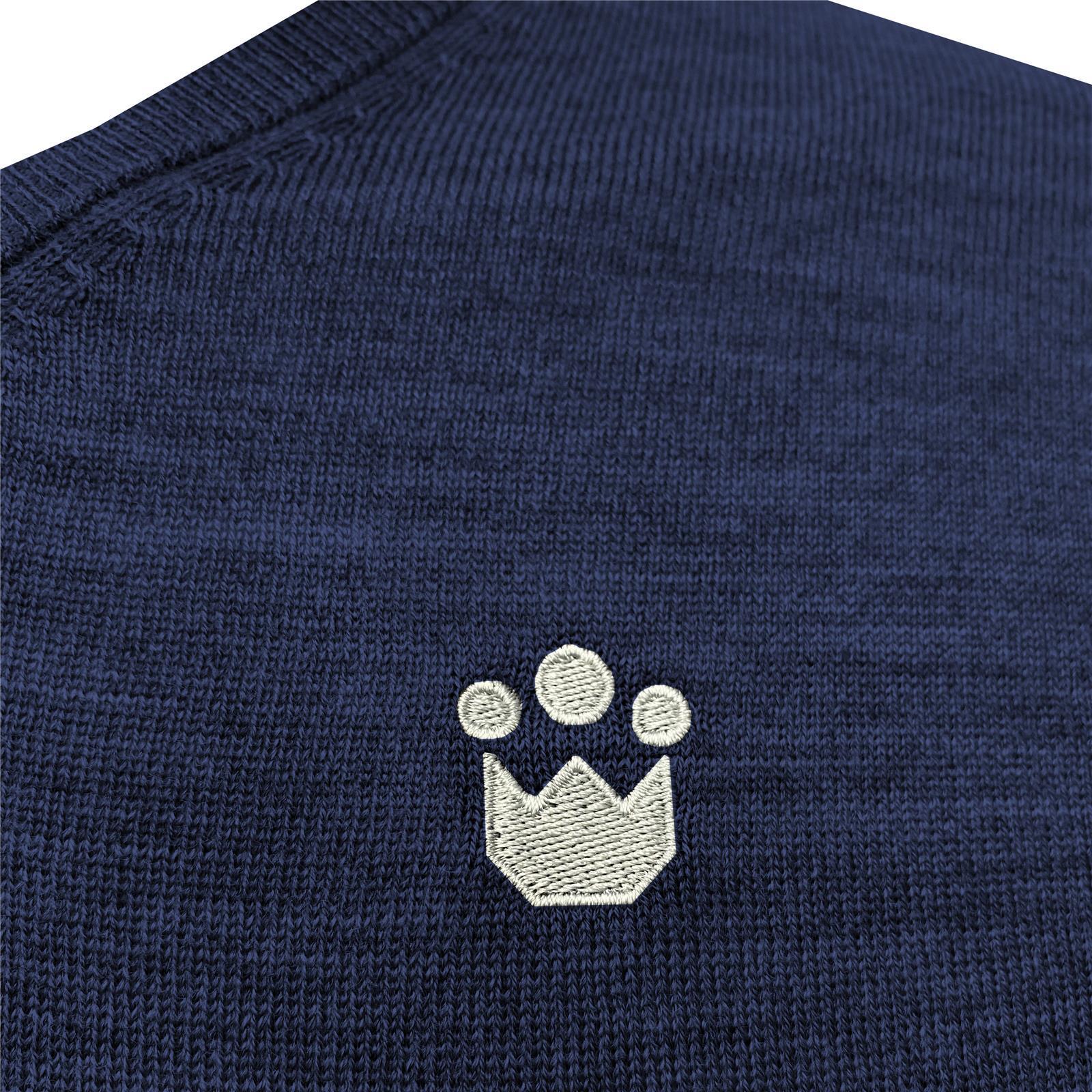 Foto 2 Maglione Equitazione in Lana Merino Uomo Navy