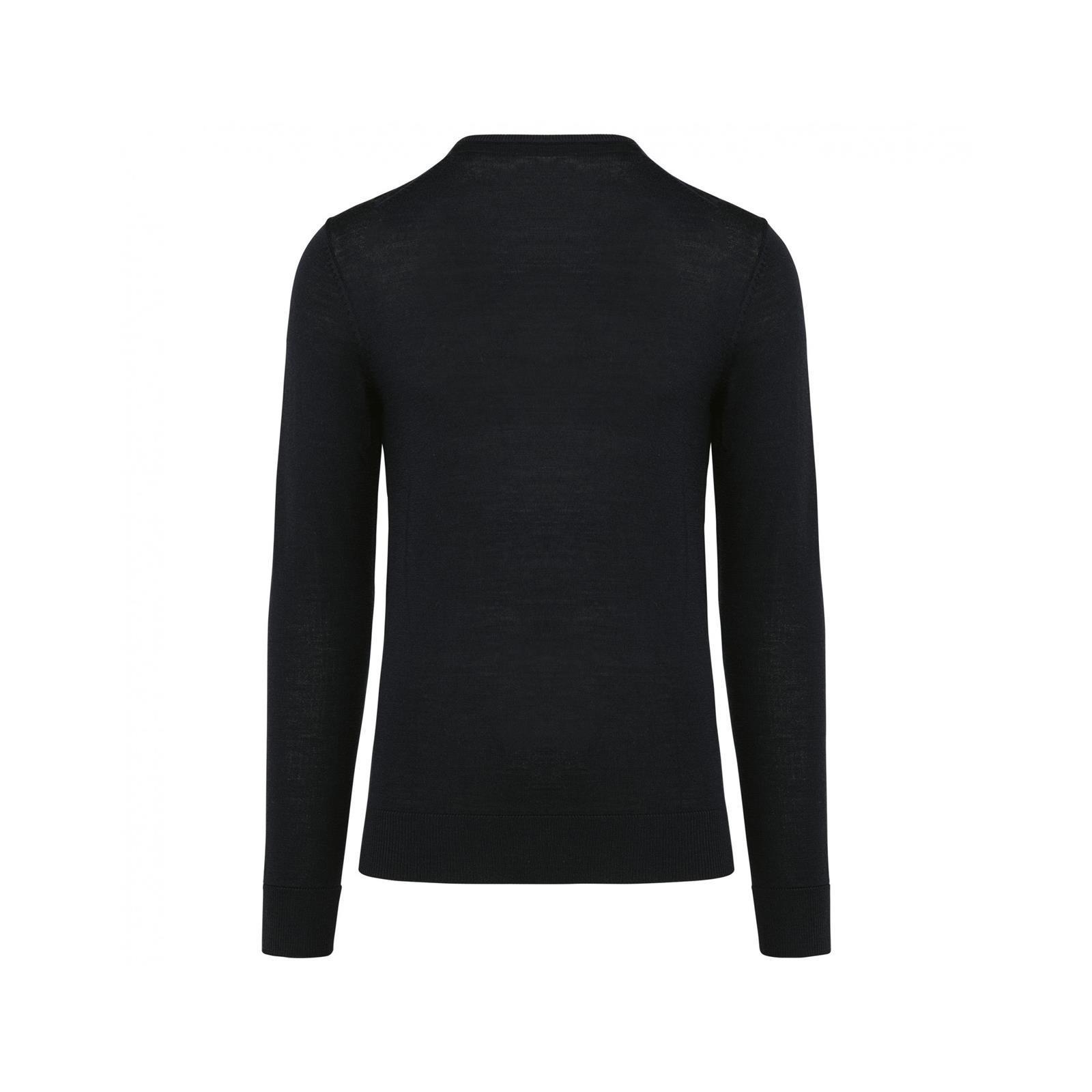 Foto 1 Maglione Equitazione in Lana Merino Uomo Nero