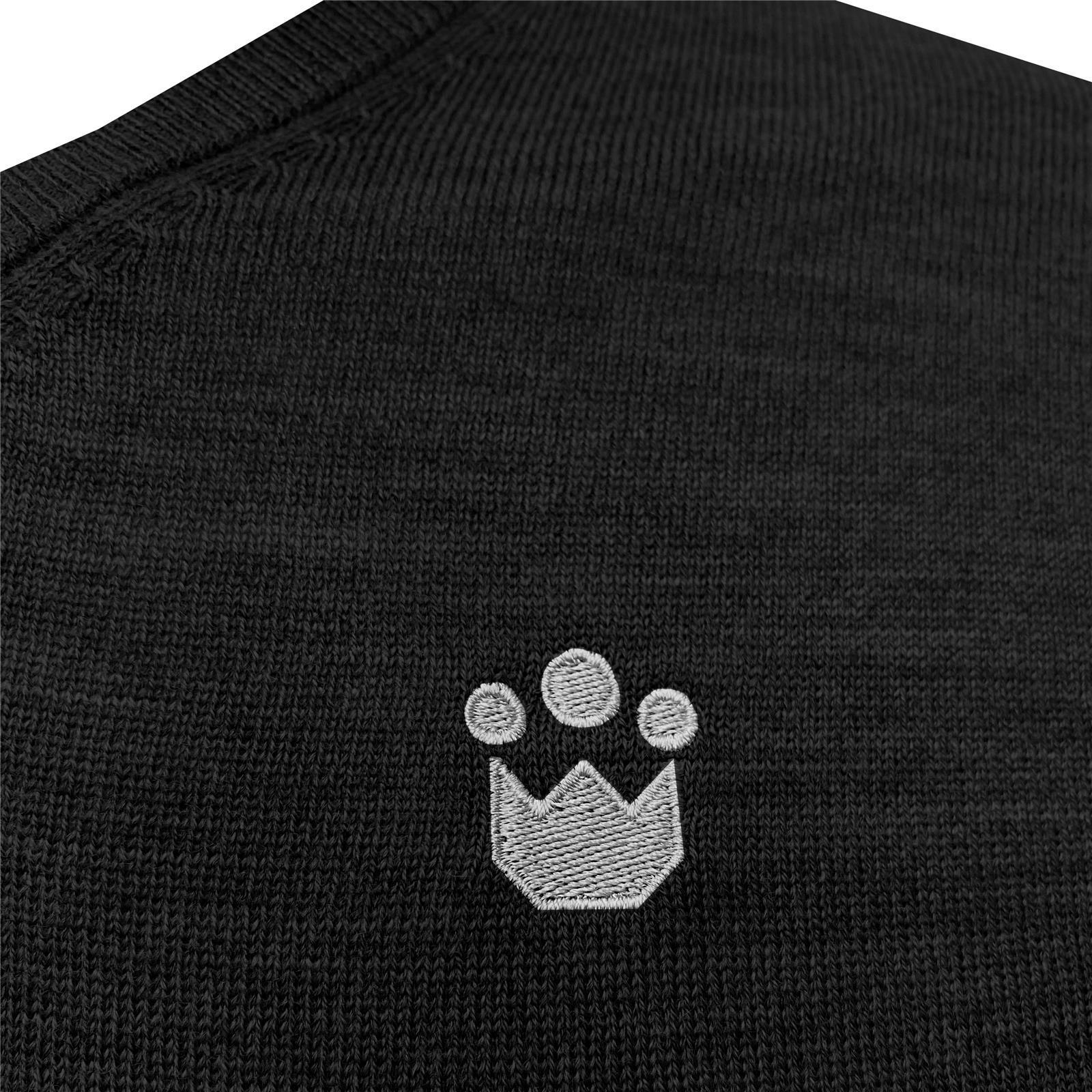 Foto 2 Maglione Equitazione in Lana Merino Uomo Nero
