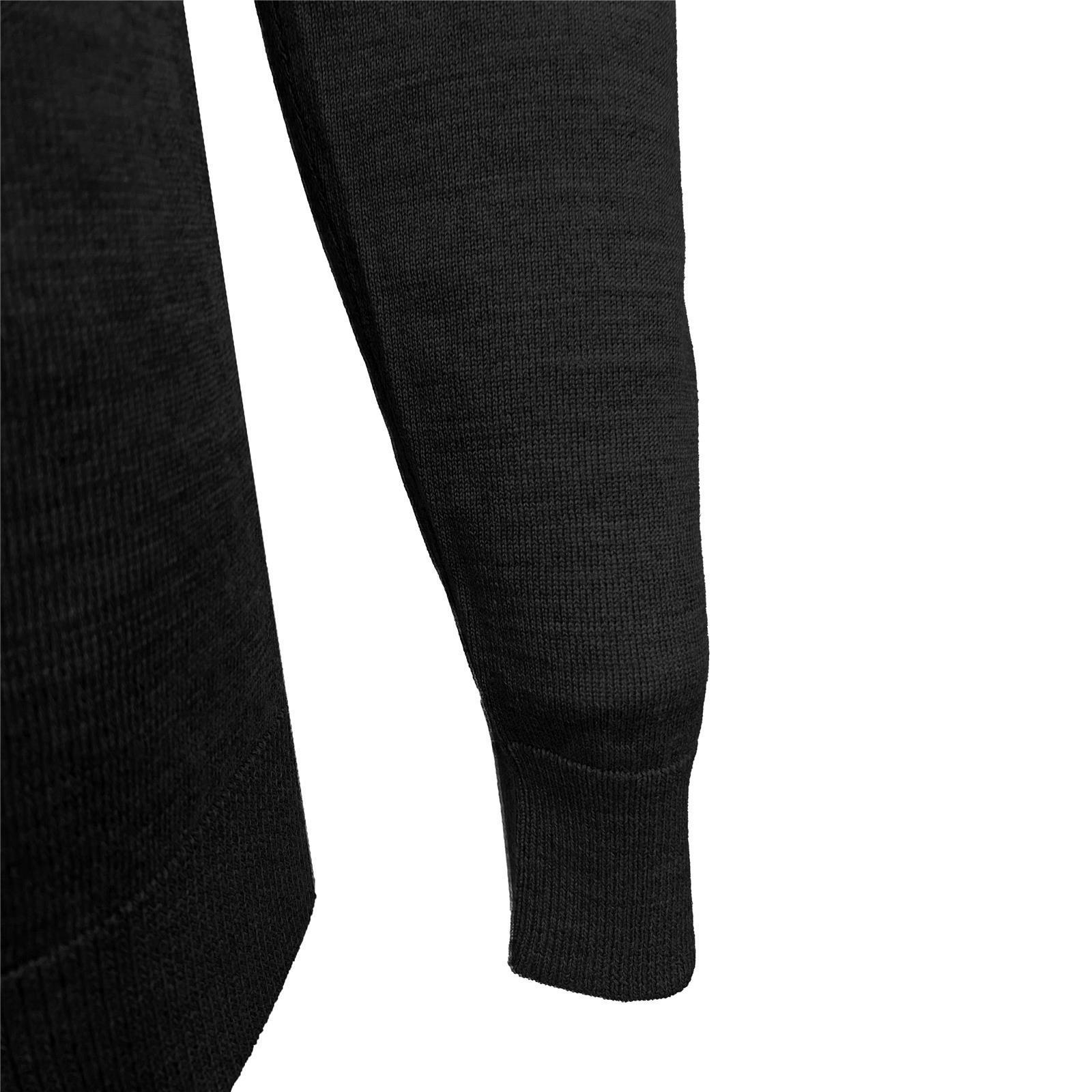Foto 3 Maglione Equitazione in Lana Merino Uomo Nero