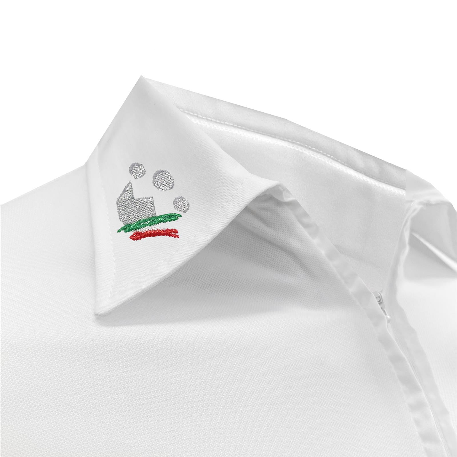 Foto 1 Polo Equitazione Bambino Camicia a Manica Lunga Bianca