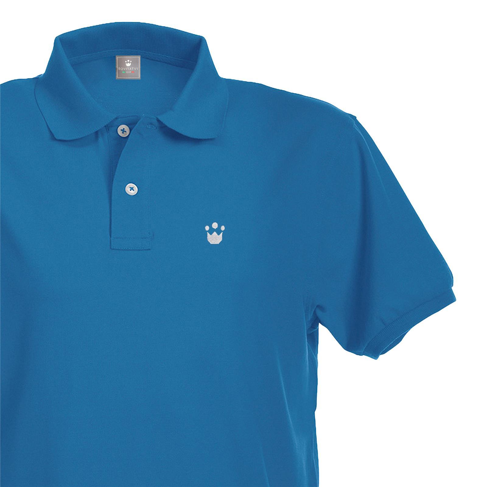 Foto 1 Polo Equitazione Bambino Equitatus Kids Blu Royal
