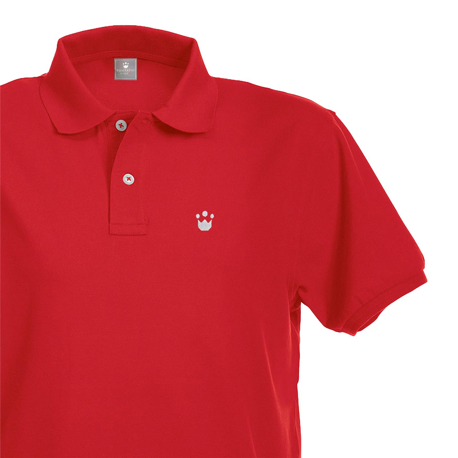 Foto 1 Polo Equitazione Bambino Equitatus Kids Rossa