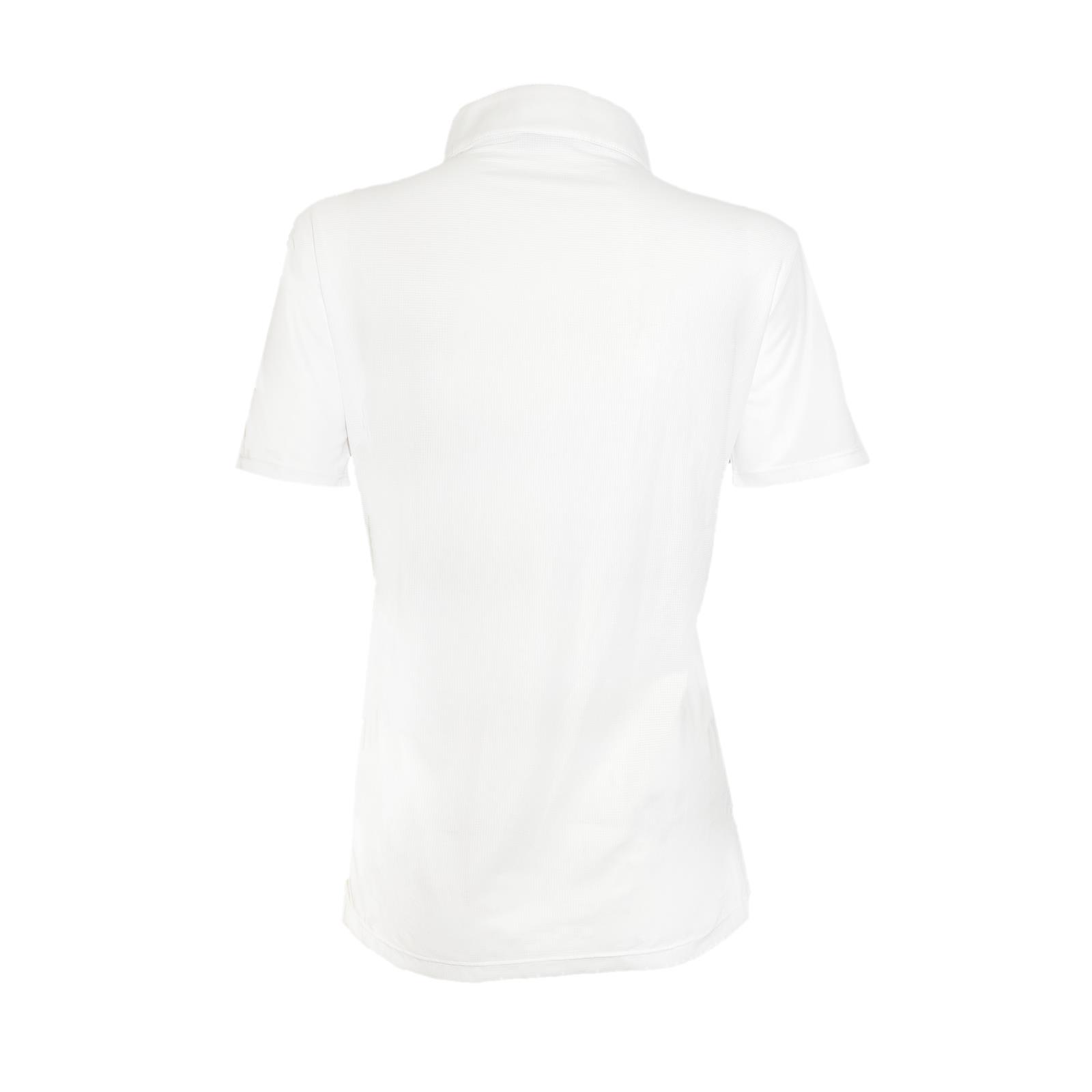 Foto 2 Polo Equitazione Donna Camicia a Manica Corta Bianca