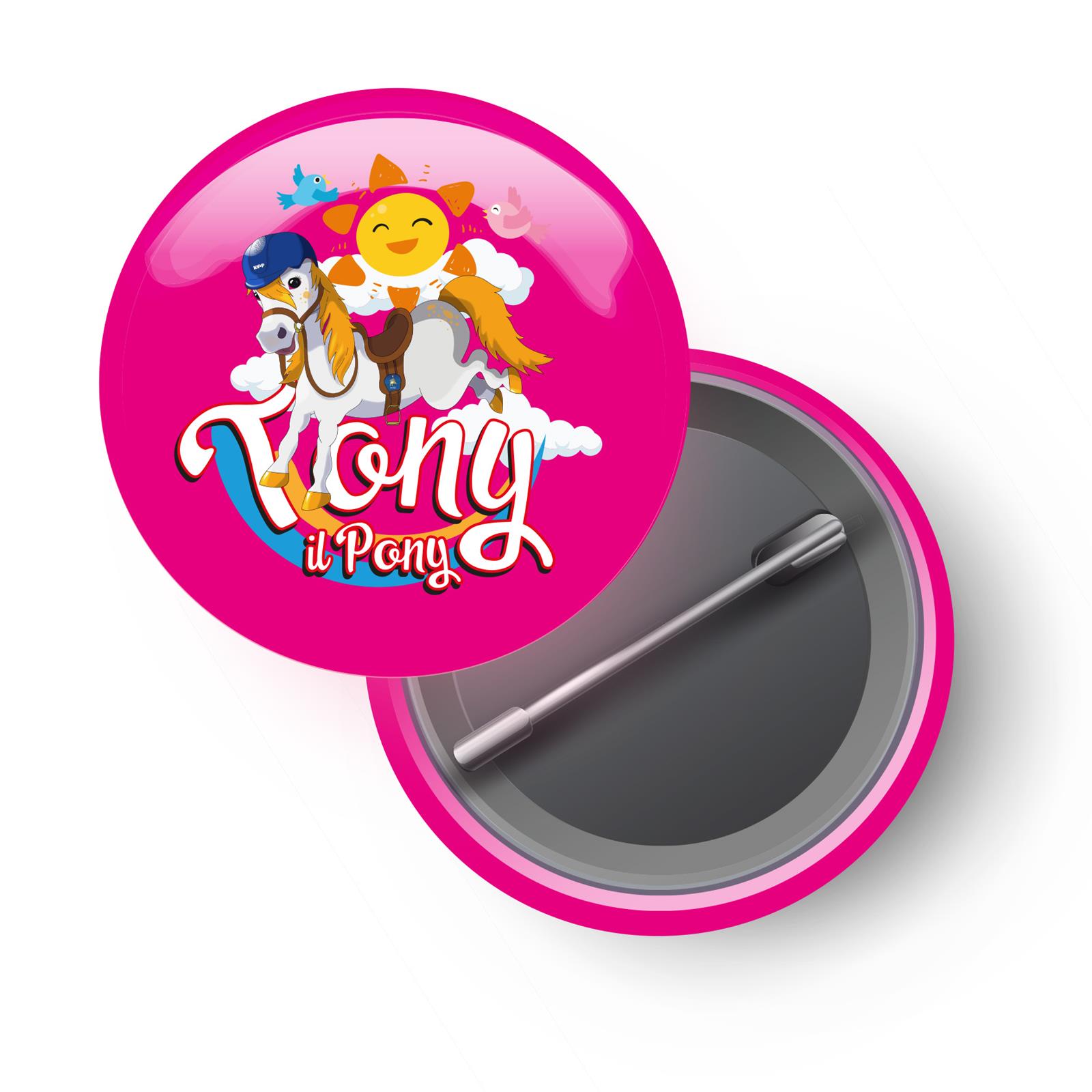 Foto principale Spilla Tony il Pony Fucsia