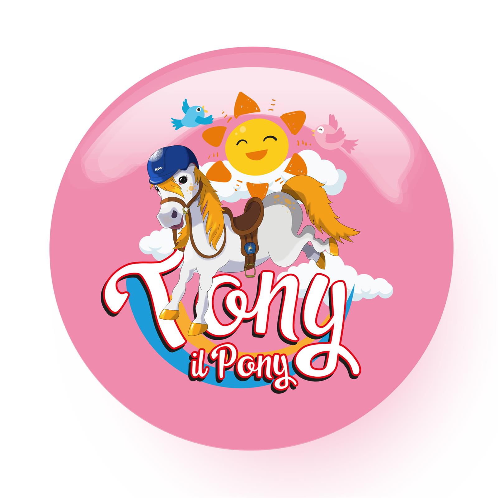 Foto 1 Spilla Tony il Pony Rosa