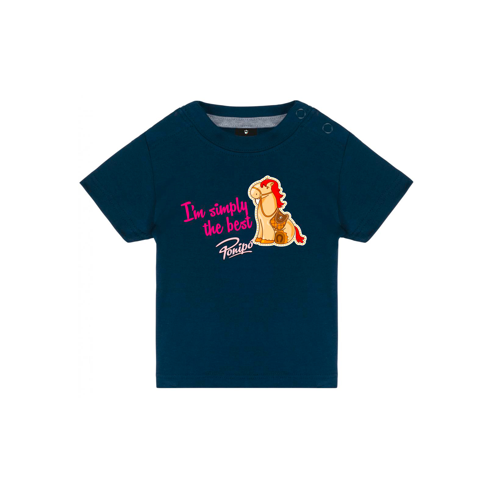 Foto principale T-Shirt Equitazione Neonato My Best Friend Ponipò Navy