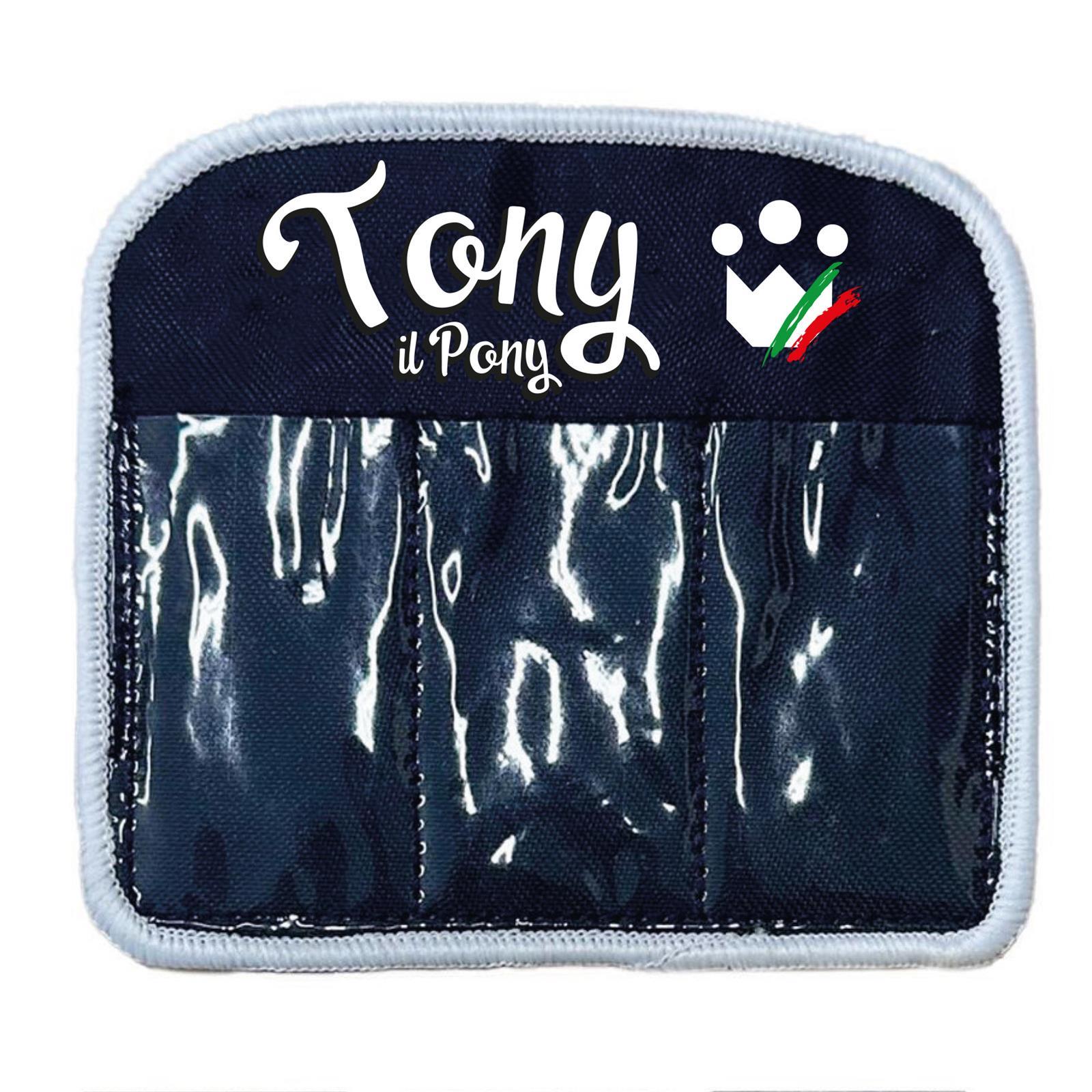 Foto 1 Testiera Portanumeri Equitazione Tony il Pony Navy