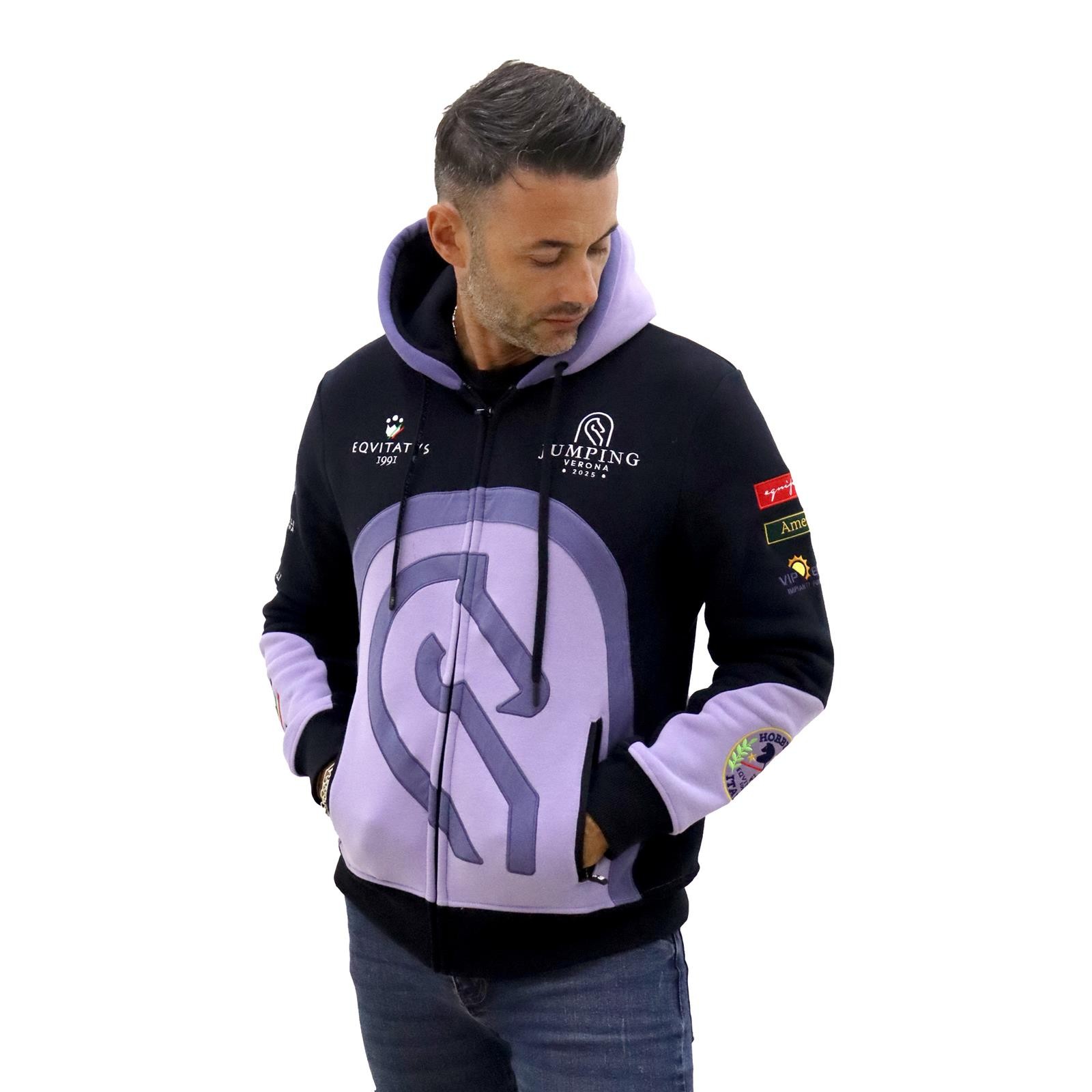Foto principale Felpa Equitazione Unisex Jumping Verona Navy