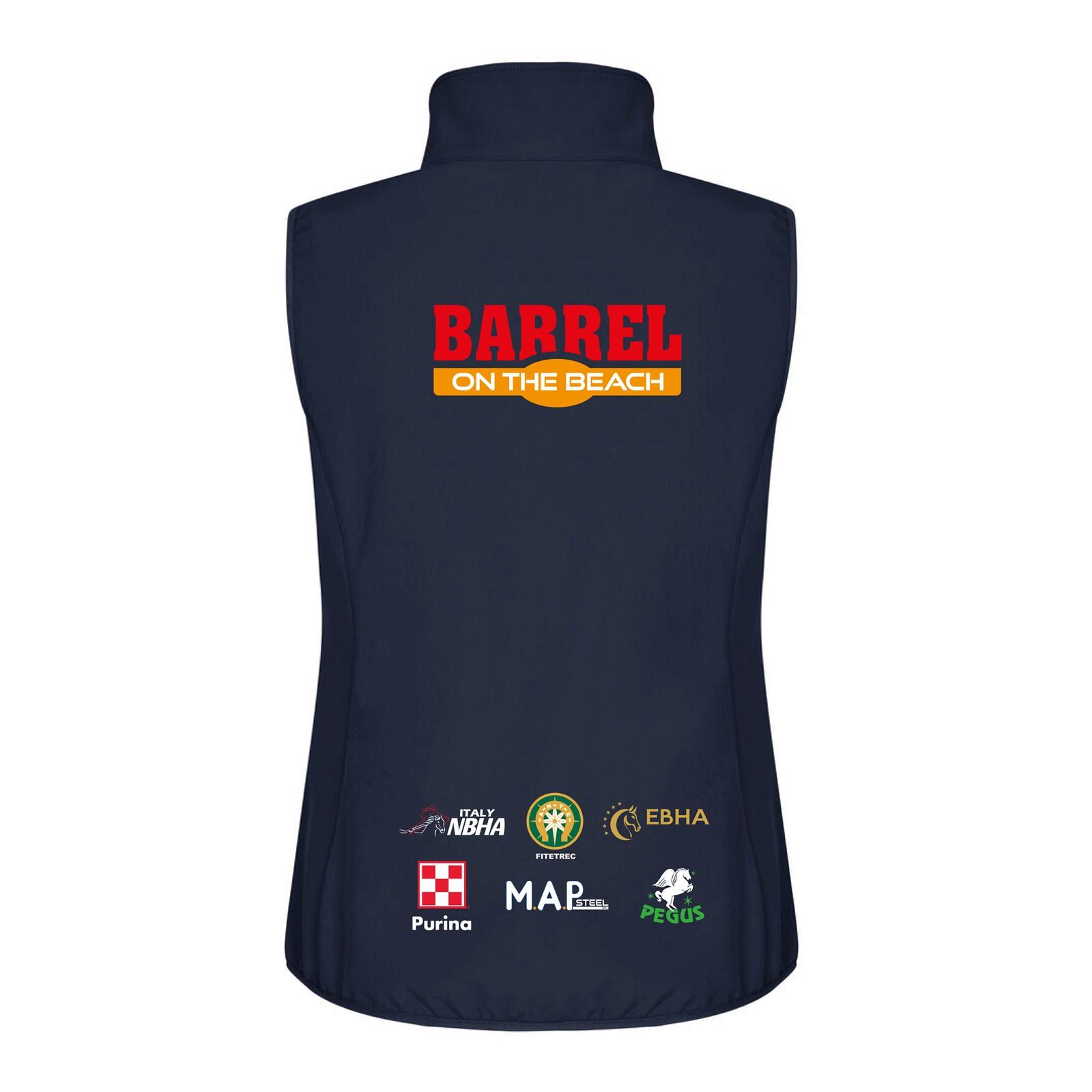 Foto 1 Giubbotto Equitazione Smanicato Donna Softshell Eby Barrel On The Beach Navy