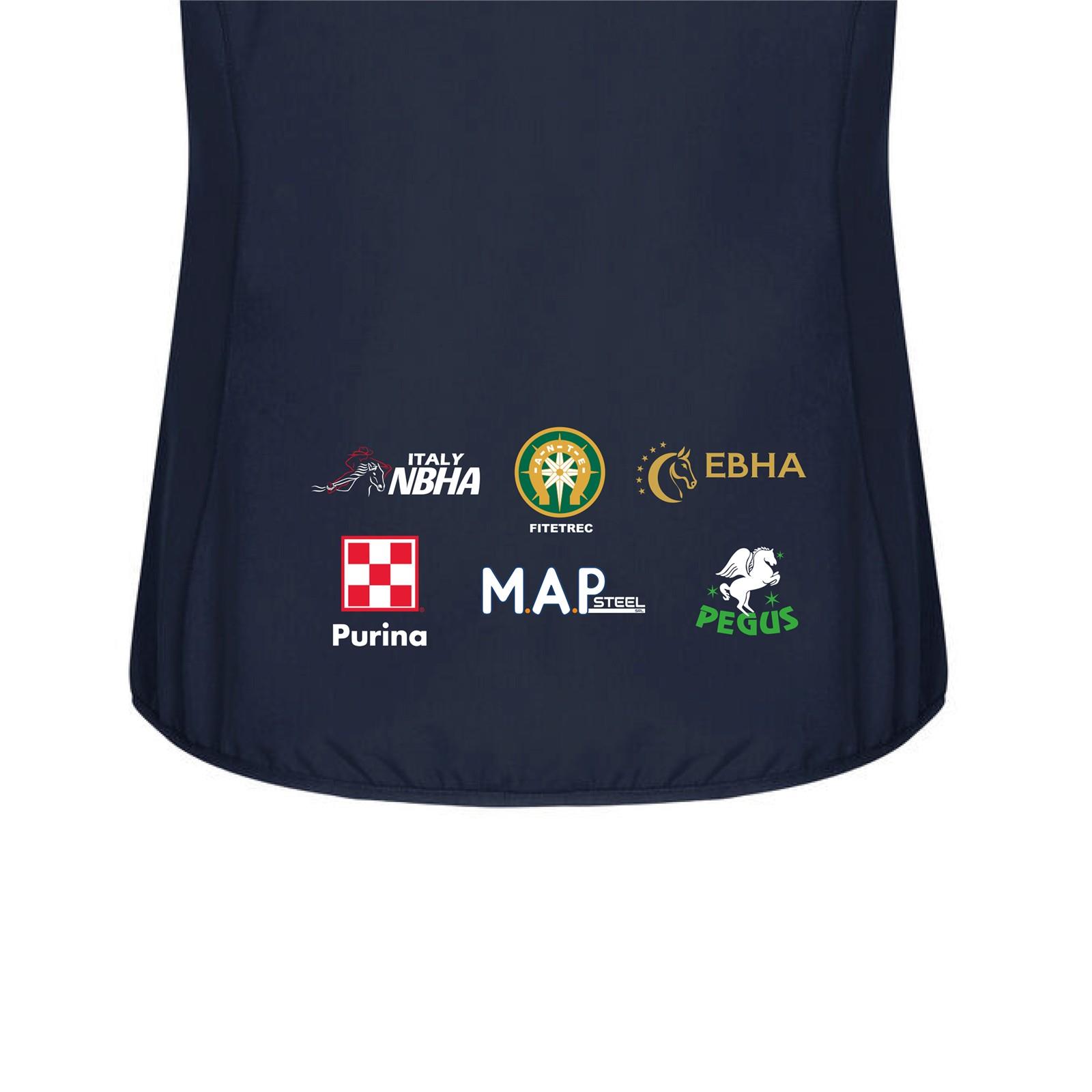 Foto 3 Giubbotto Equitazione Smanicato Donna Softshell Eby Barrel On The Beach Navy