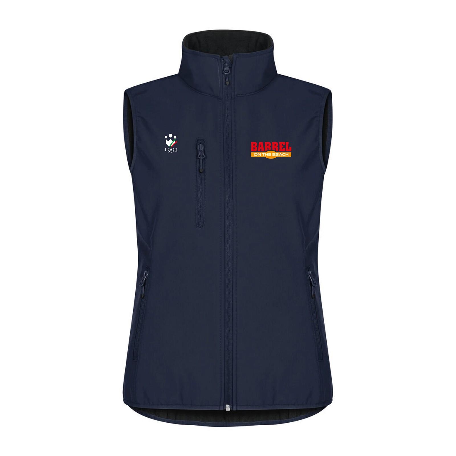 Foto principale Giubbotto Equitazione Smanicato Donna Softshell Eby Barrel On The Beach Navy