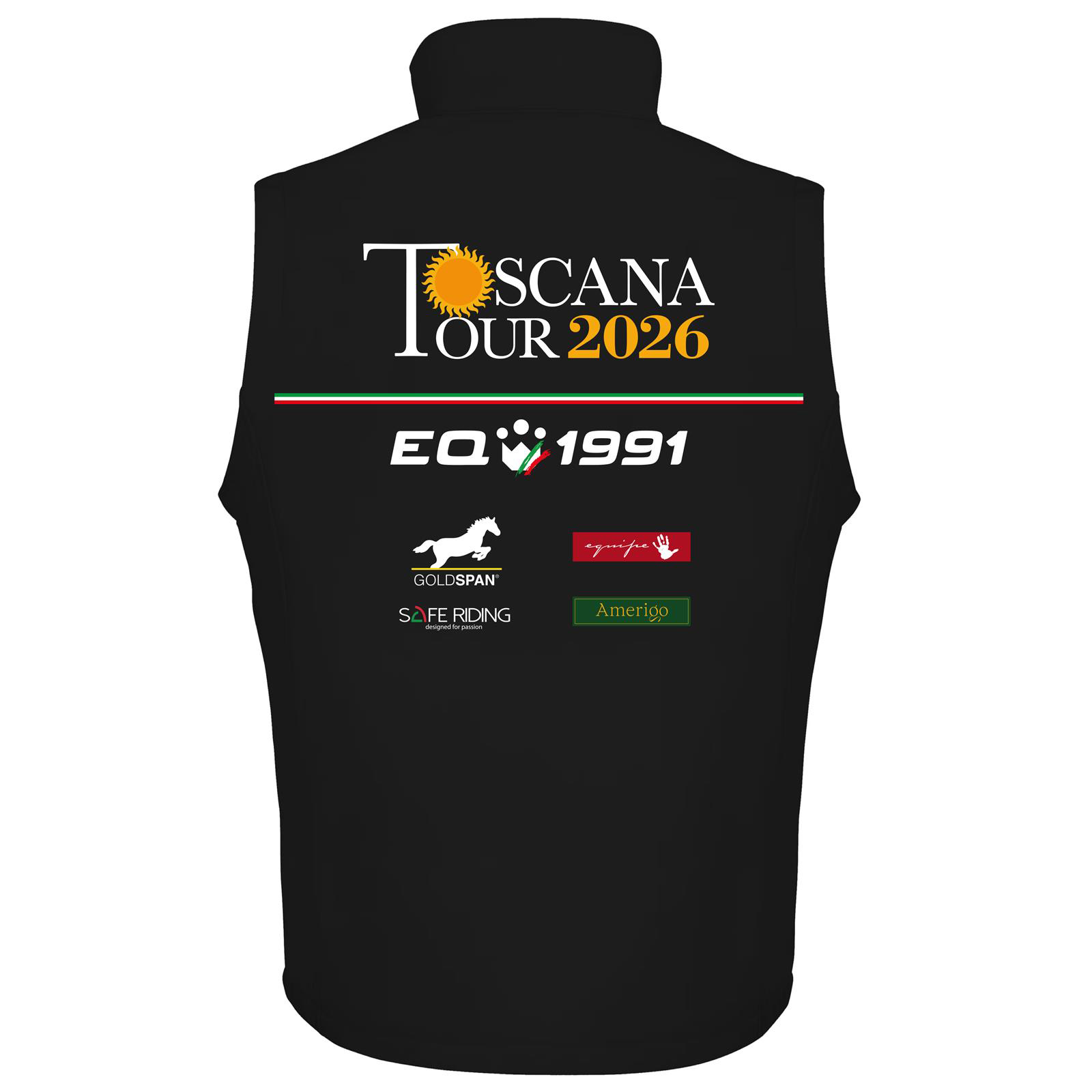 Foto 2 Giubbotto Equitazione Smanicato Donna Toscana Tour 2026 Nero