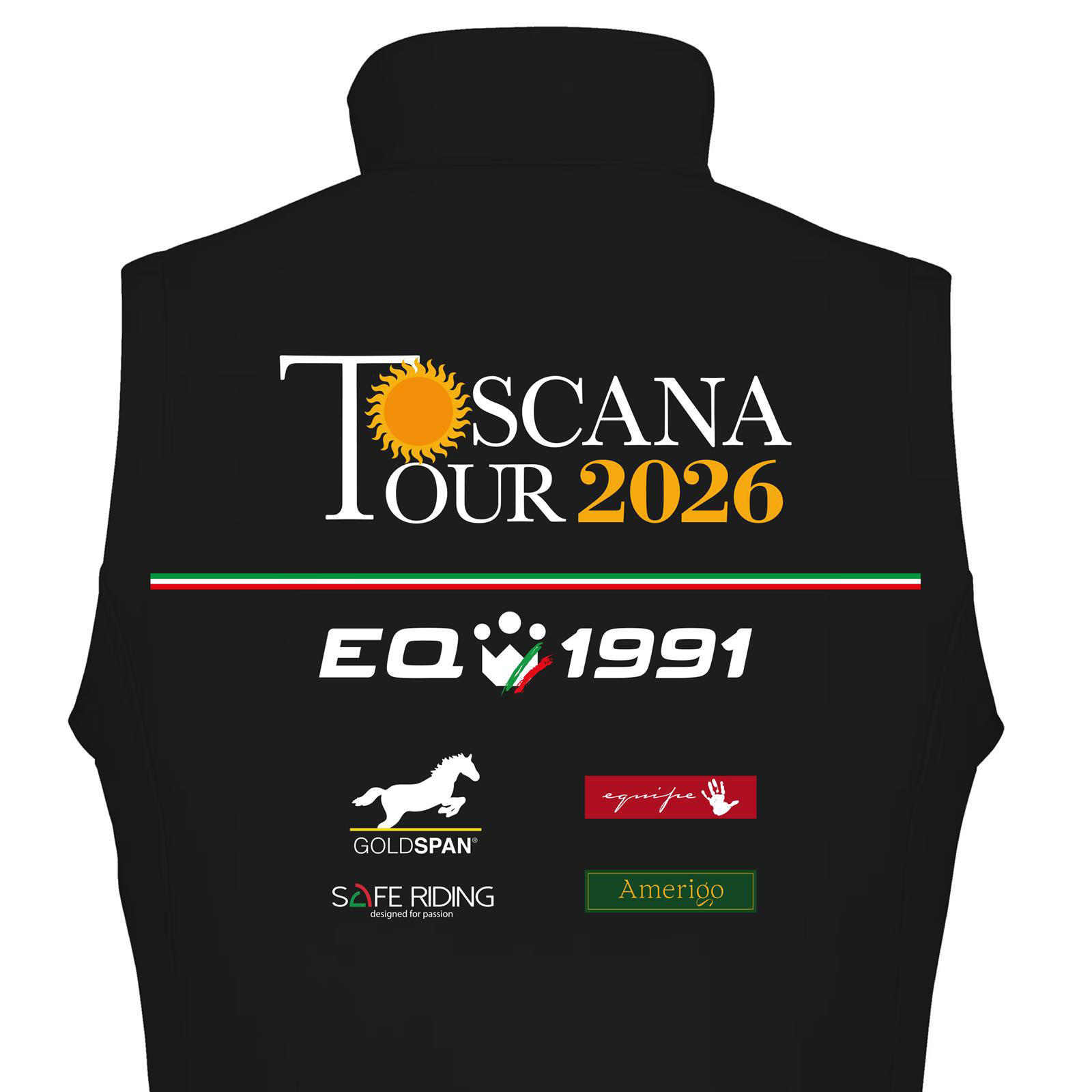 Foto 3 Giubbotto Equitazione Smanicato Donna Toscana Tour 2026 Nero