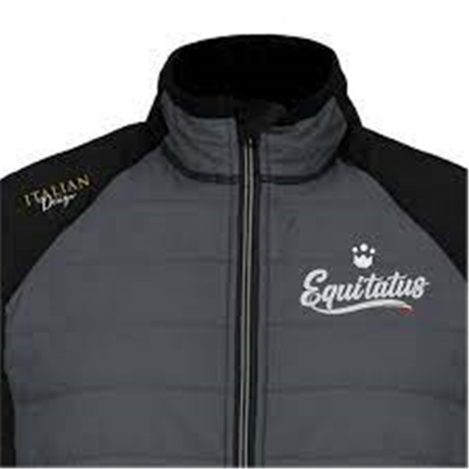 Foto 2 Giubbotto Equitazione Smanicato Unisex Grigio e Nero