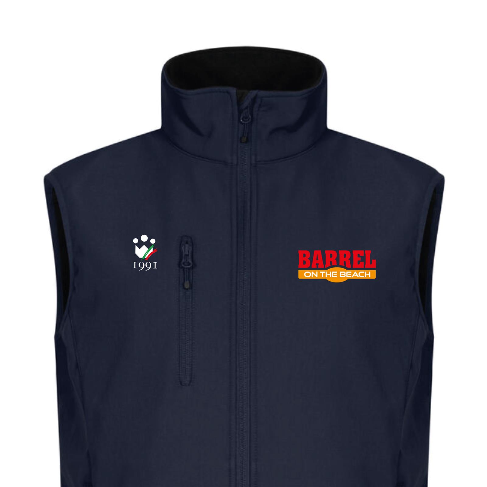 Foto 2 Giubbotto Equitazione Smanicato Uomo Softshell Eby Barrel On The Beach Navy