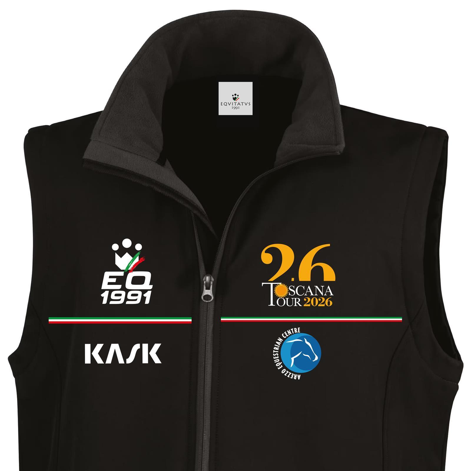 Foto 1 Giubbotto Equitazione Smanicato Uomo Toscana Tour 2026 Nero