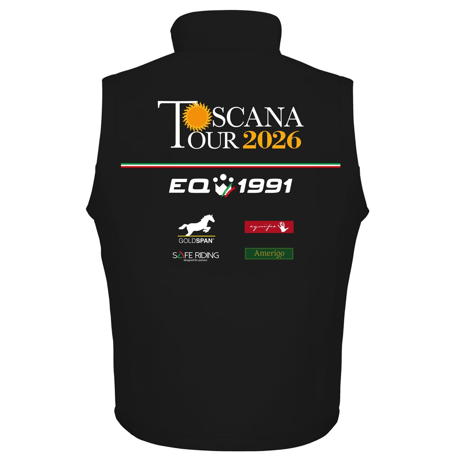 Foto 2 Giubbotto Equitazione Smanicato Uomo Toscana Tour 2026 Nero