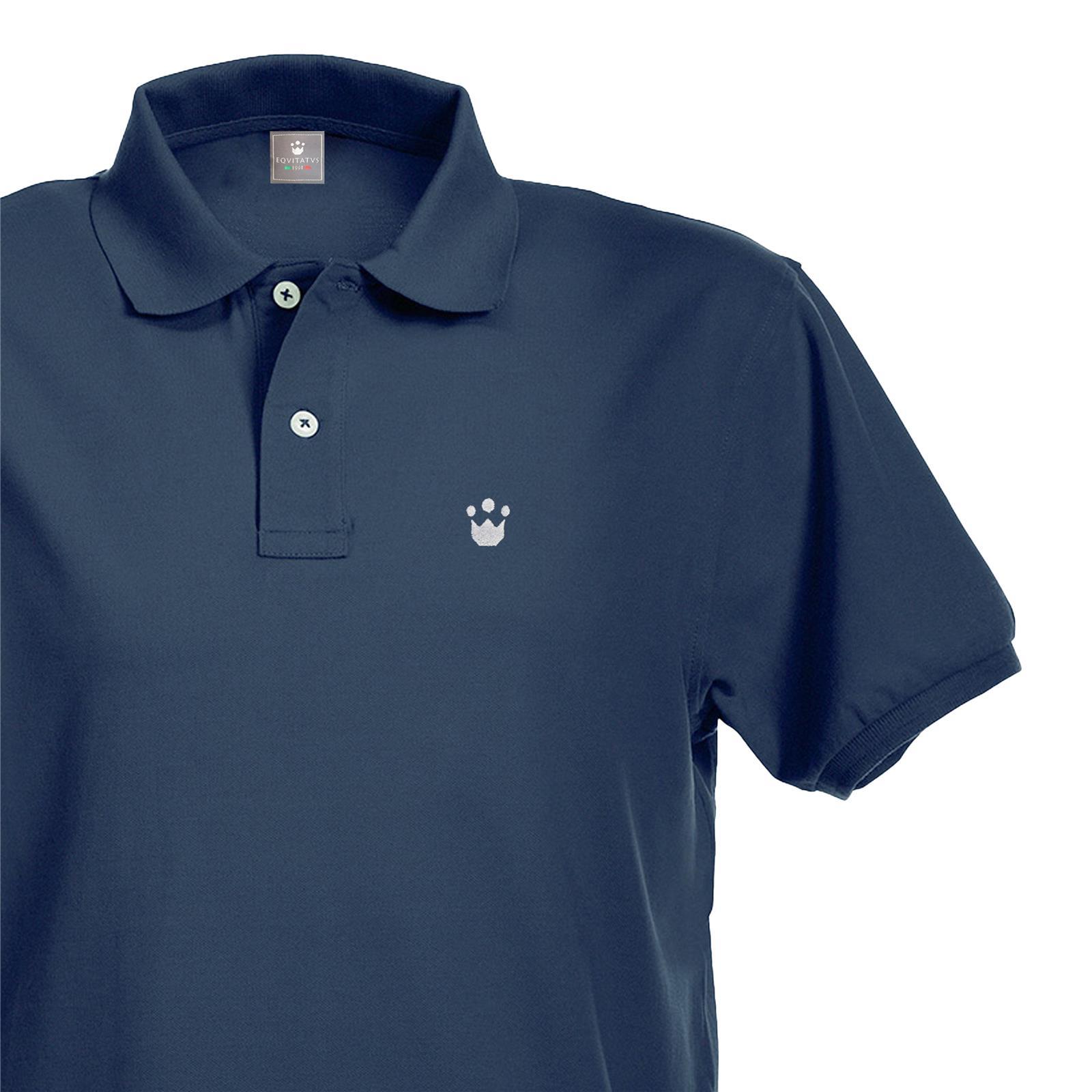 Foto 1 Polo Equitazione Bambino Equitatus Kids Navy