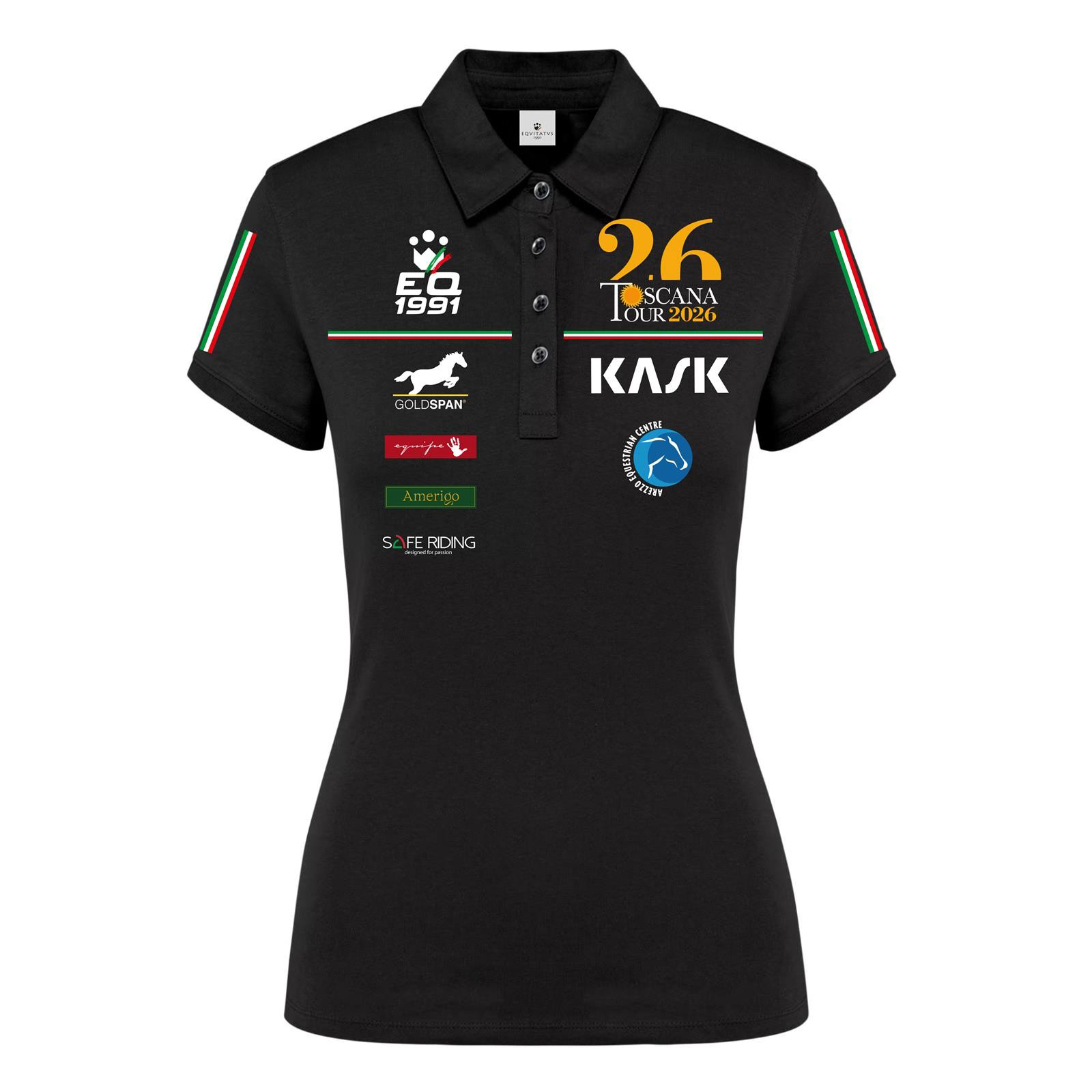 Foto principale Polo Equitazione Donna Toscana Tour 2026 Nera