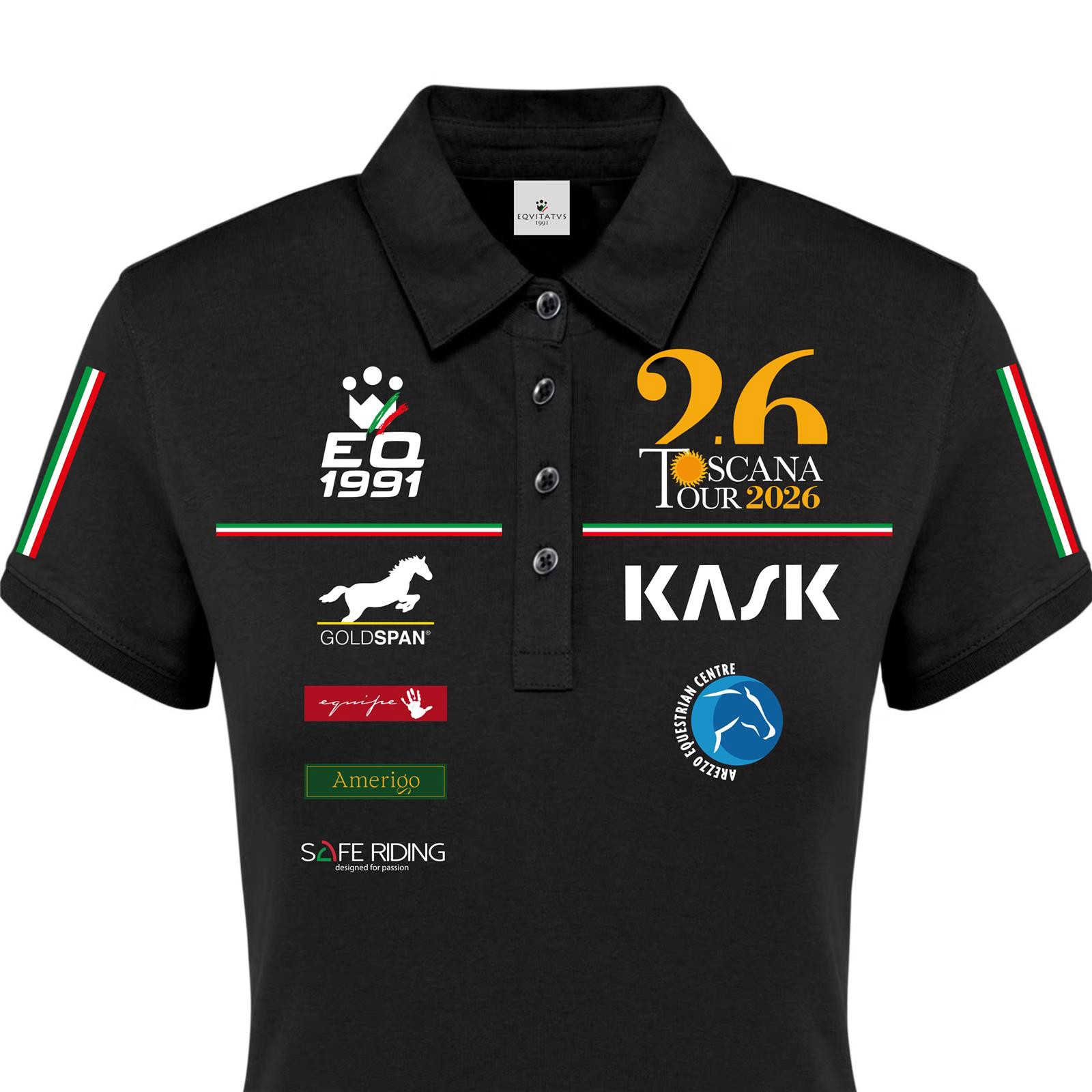 Foto 1 Polo Equitazione Uomo Toscana Tour 2026 Nera