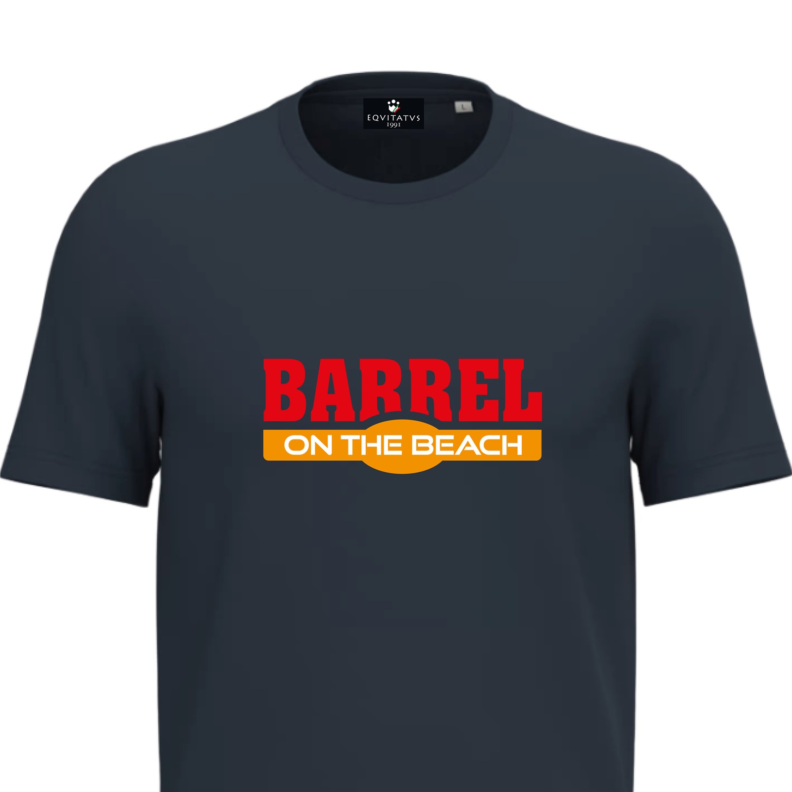 Foto 2 T-Shirt Equitazione Bambino Nix Barrel On The Beach Navy