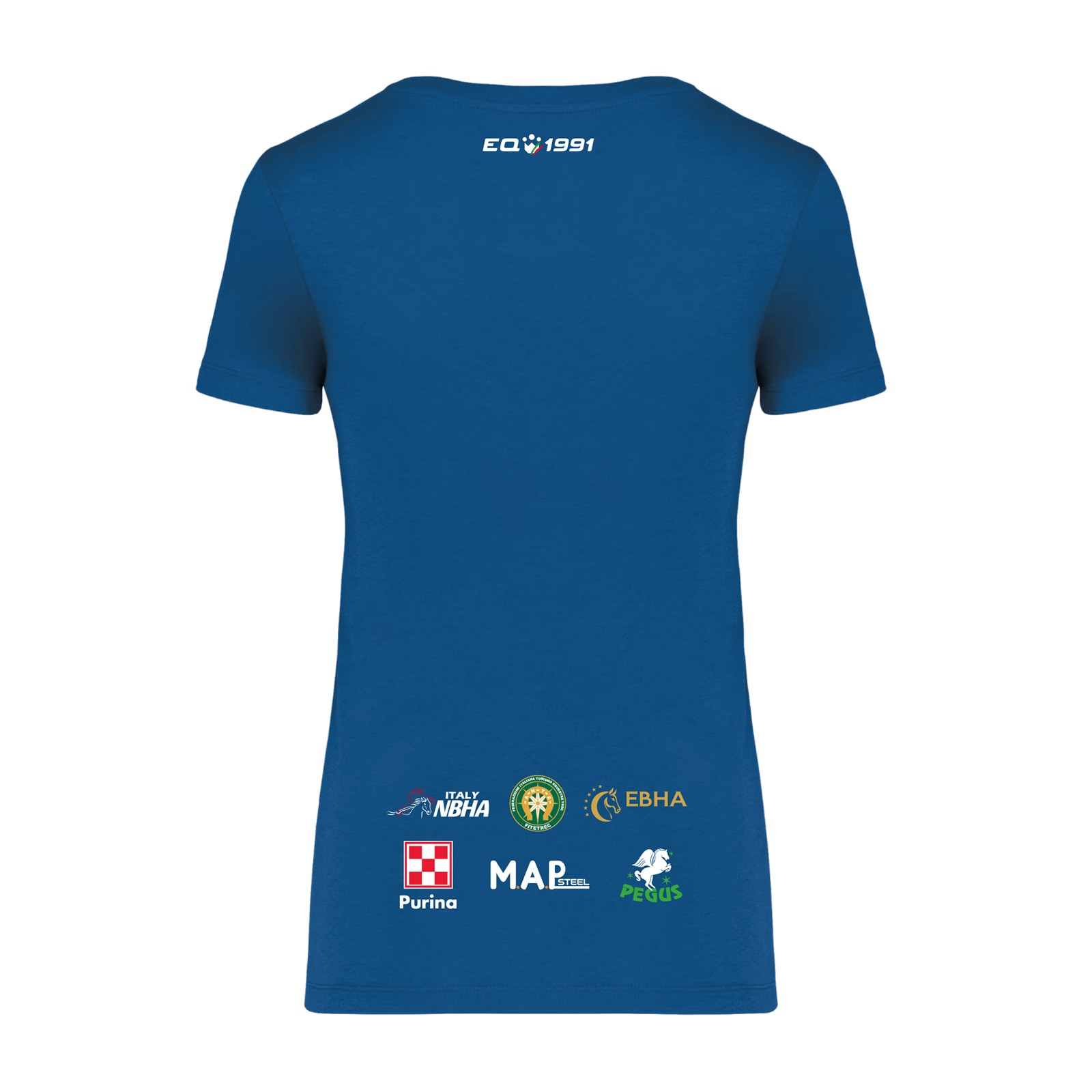 Foto 1 T-Shirt Equitazione Donna Arcobaleno Barrel On The Beach Navy