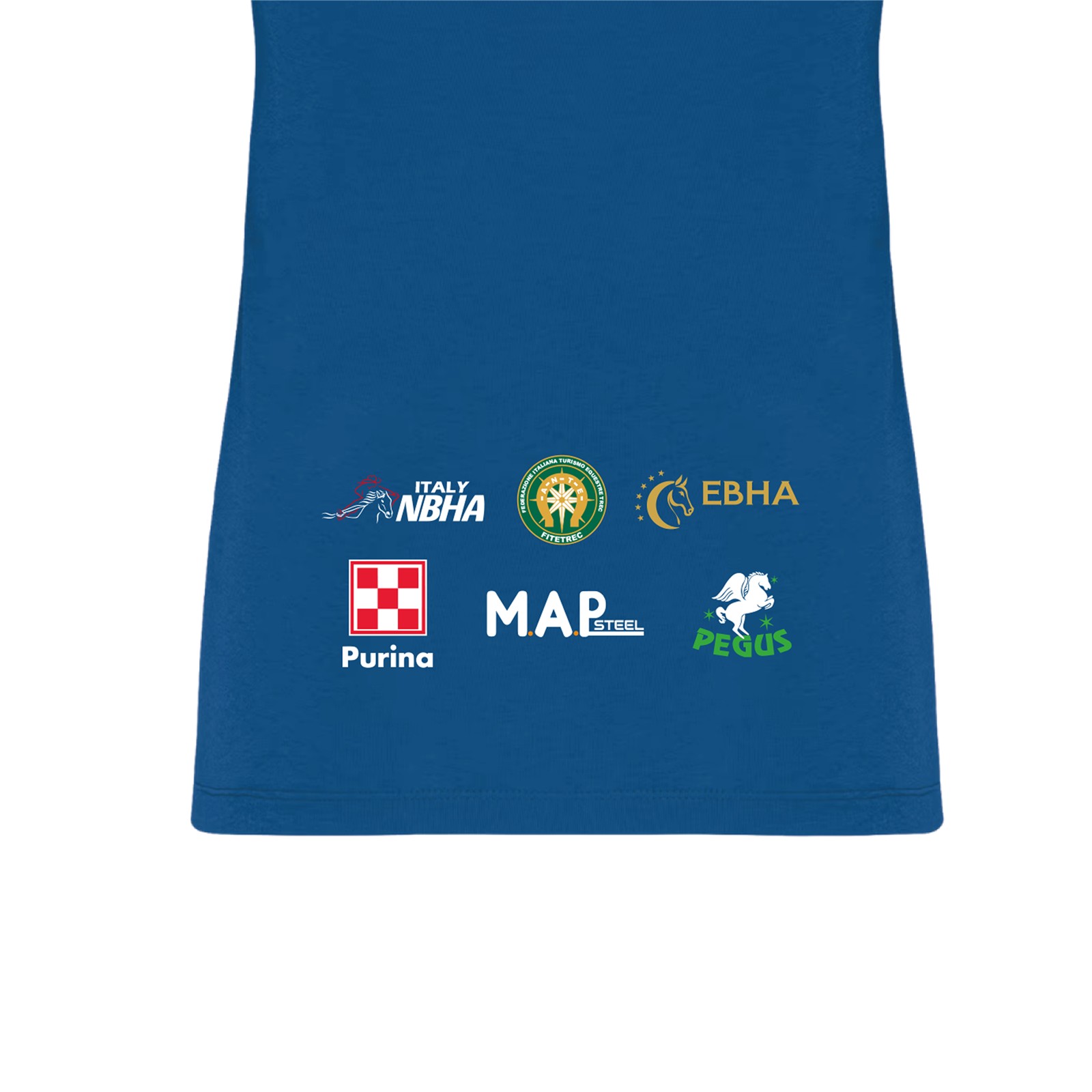 Foto 3 T-Shirt Equitazione Donna Arcobaleno Barrel On The Beach Navy