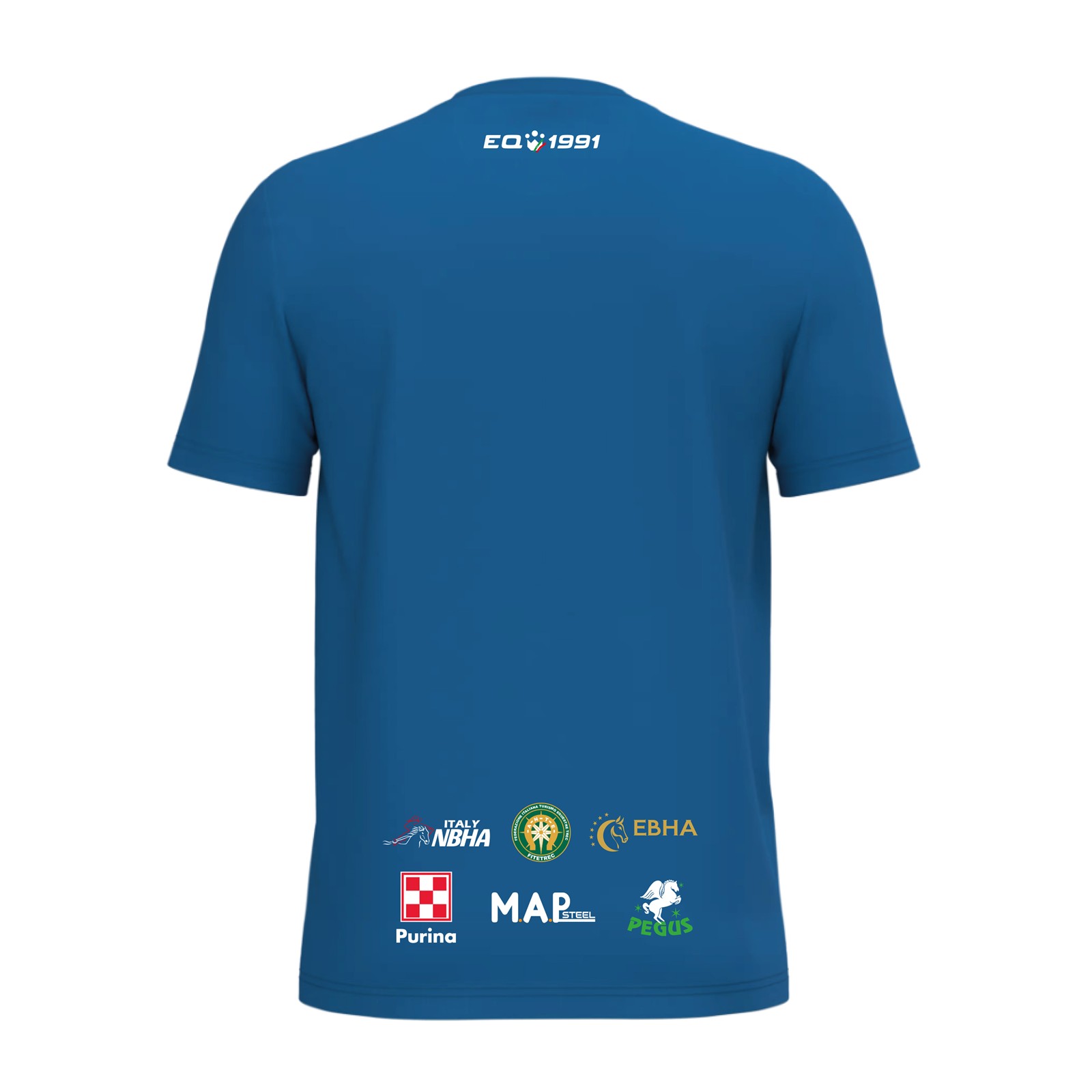 Foto 1 T-Shirt Equitazione Uomo Arcobaleno Barrel On The Beach Navy