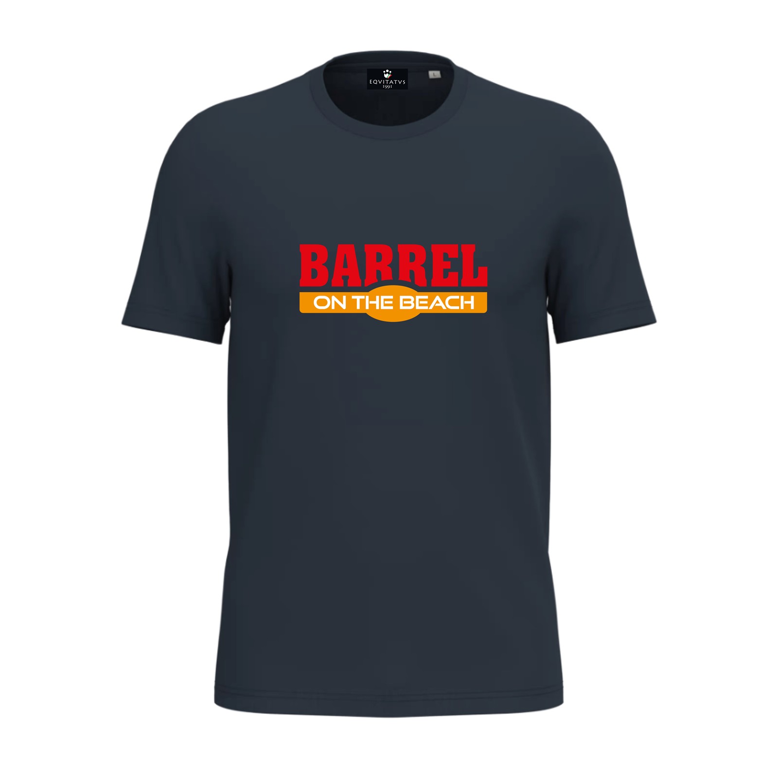 Foto principale T-Shirt Equitazione Uomo Nix Barrel On The Beach Navy