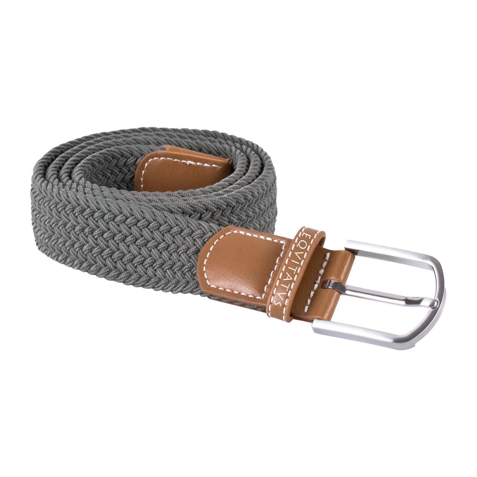 Foto principale Cintura Equitazione Elastica Intrecciata 110 cm Grigia
