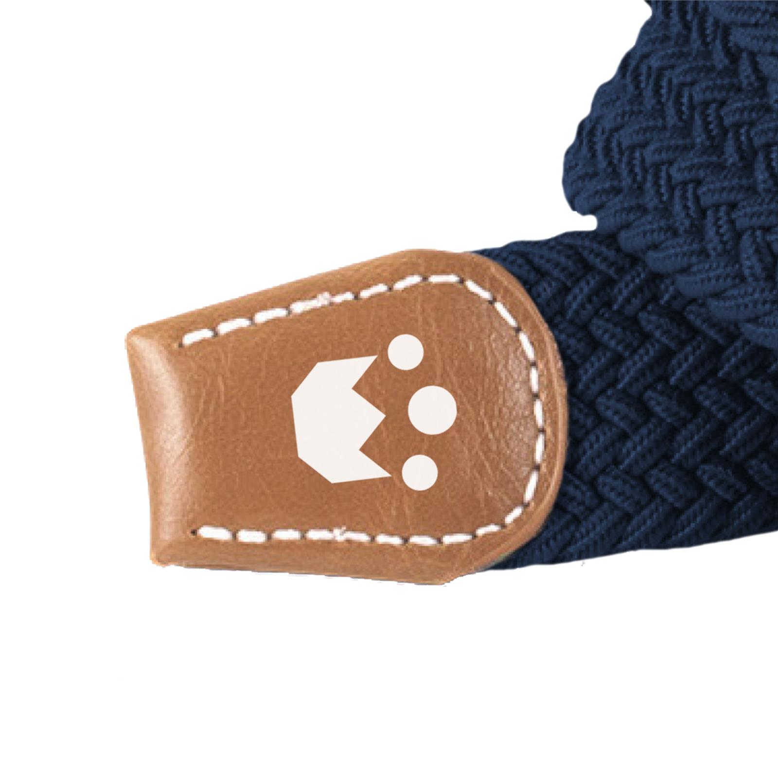 Foto 2 Cintura Equitazione Elastica Intrecciata 110 cm Navy