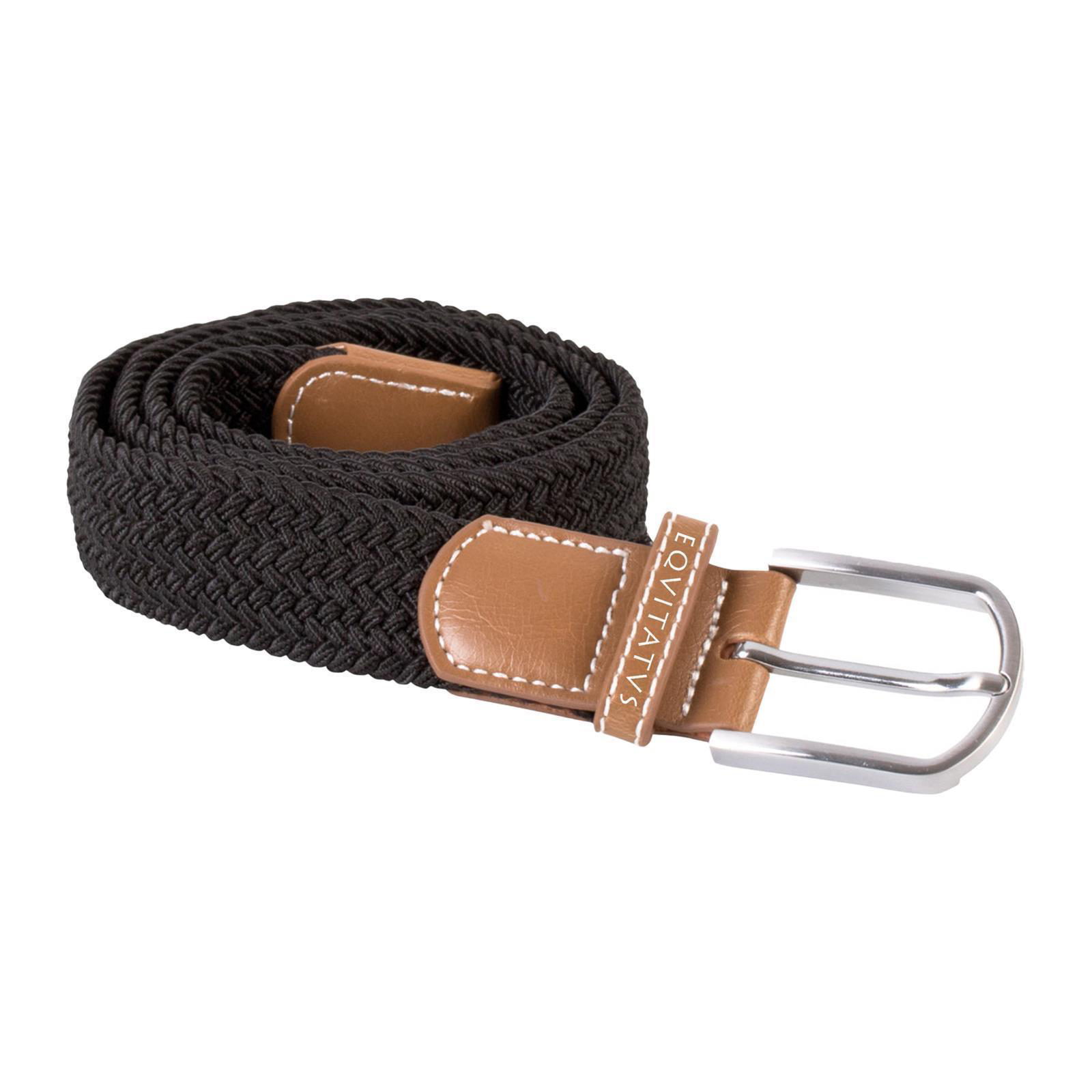 Foto principale Cintura Equitazione Elastica Intrecciata 110 cm Nera