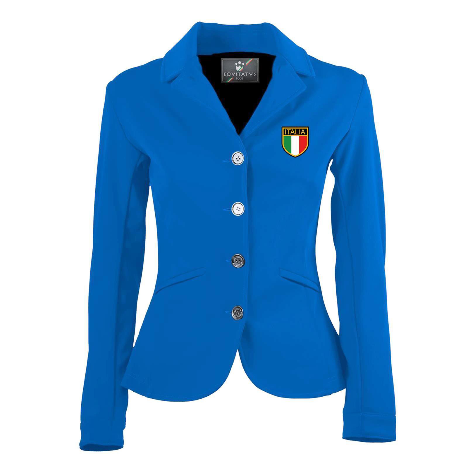 Foto principale Giacca Equitazione da Concorso Donna Italia Blu Royal
