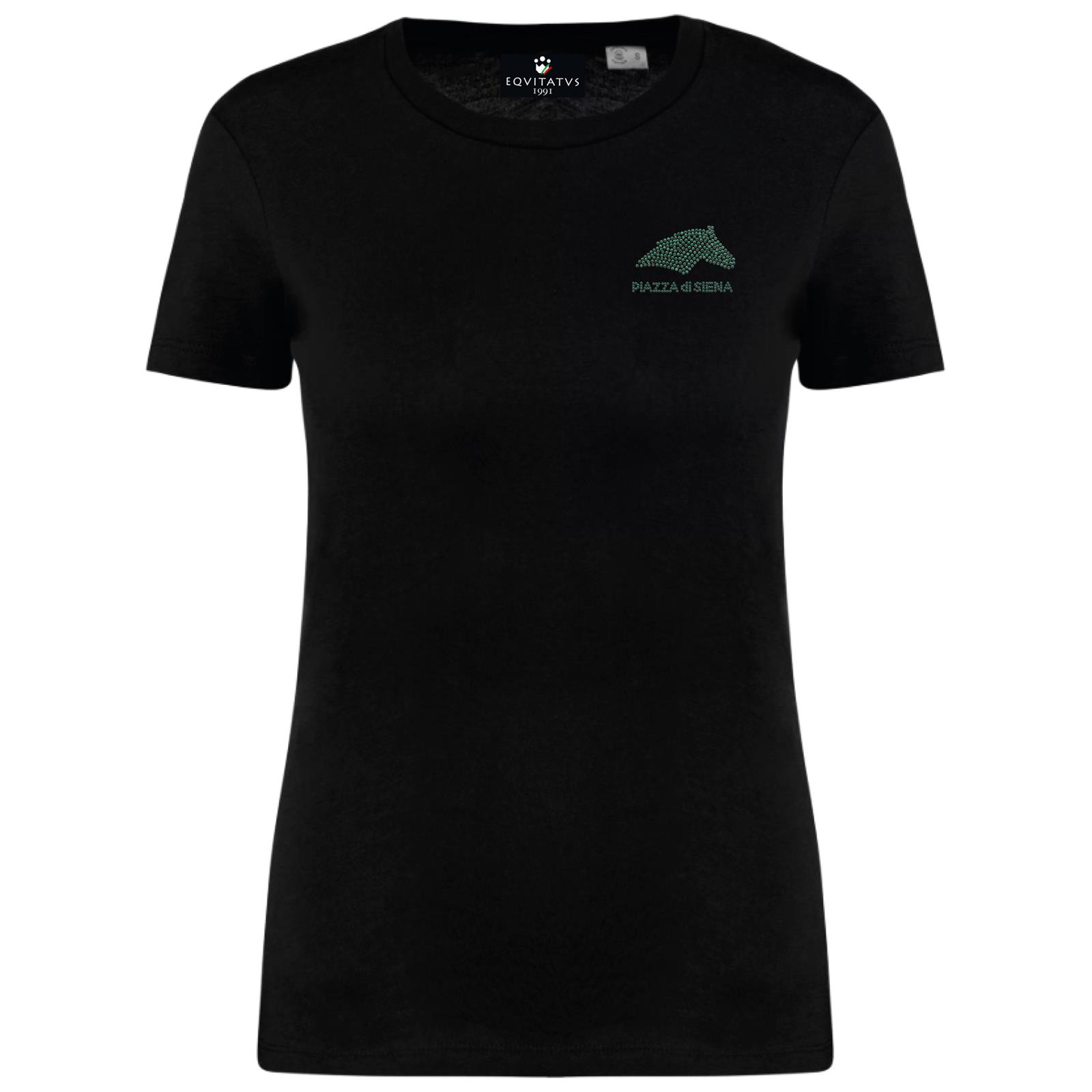 Foto principale T-Shirt Equitazione Donna Piazza di Siena 2026 Nera