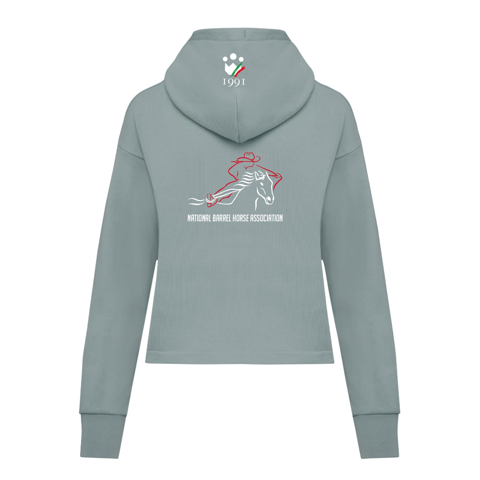 Foto 1 Felpa Equitazione Donna con Zip Nbha Acquamarina