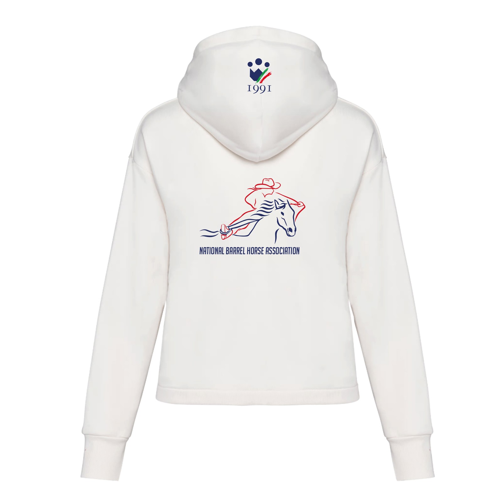 Foto 1 Felpa Equitazione Donna con Zip Nbha Avorio