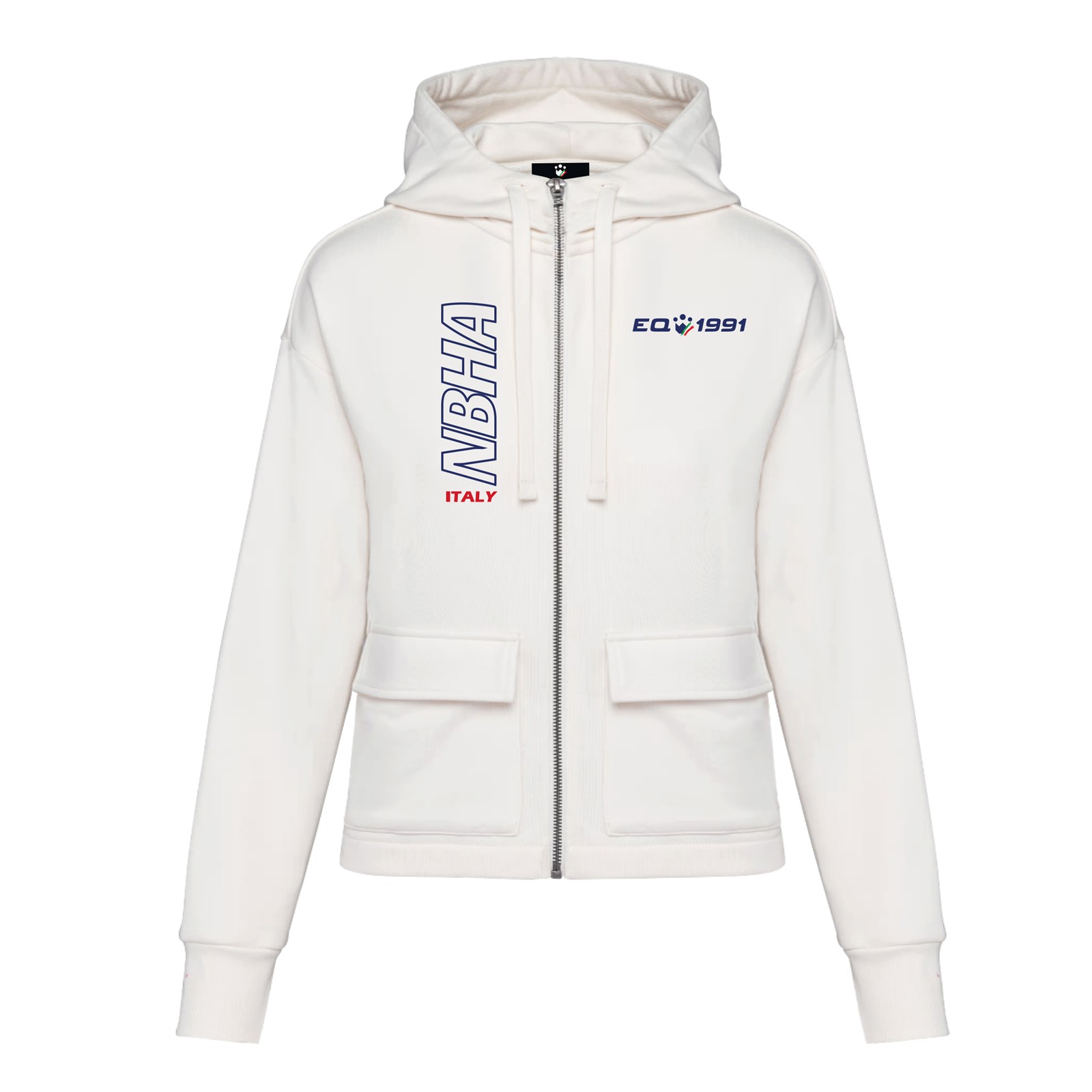 Foto principale Felpa Equitazione Donna con Zip Nbha Avorio