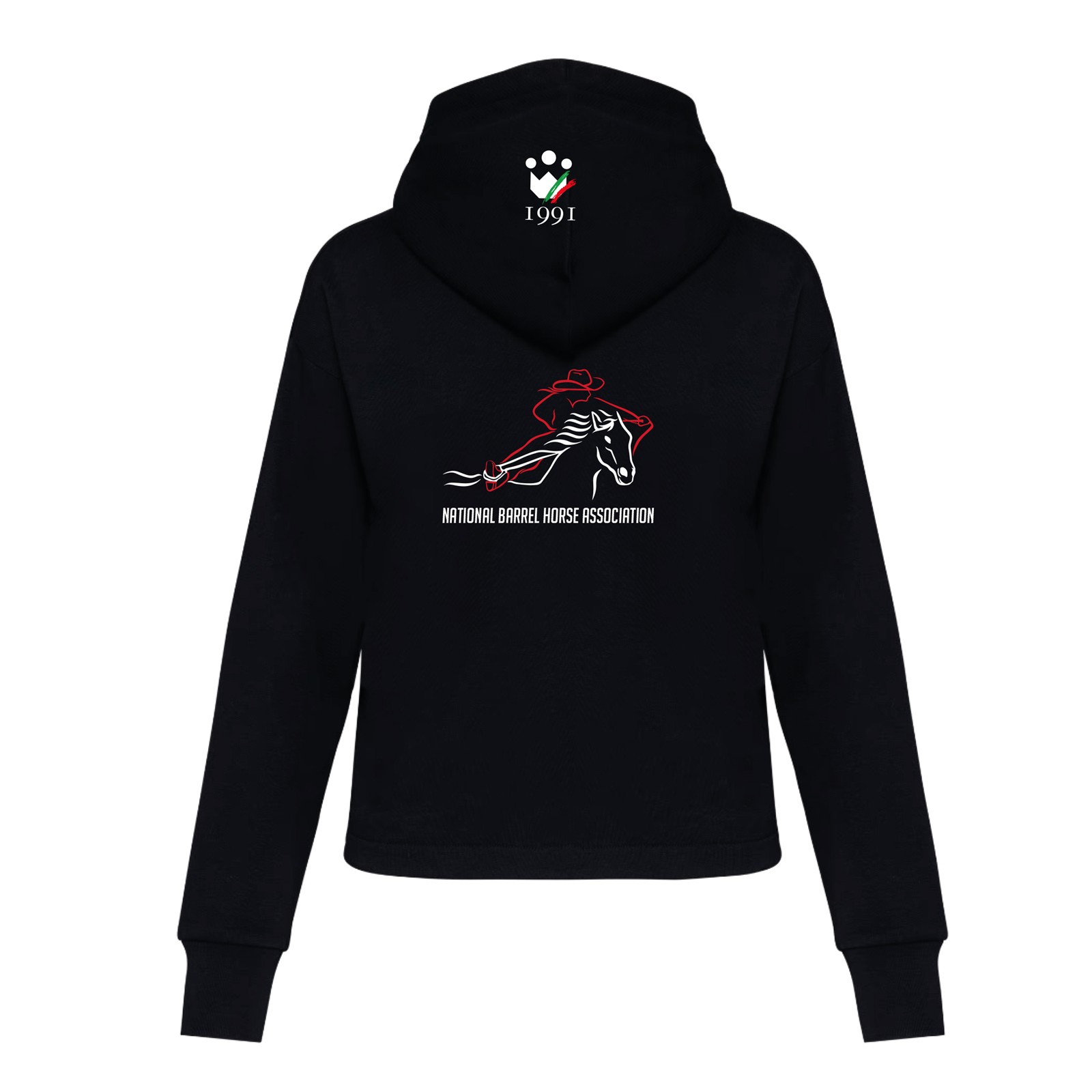 Foto 1 Felpa Equitazione Donna con Zip Nbha Nera