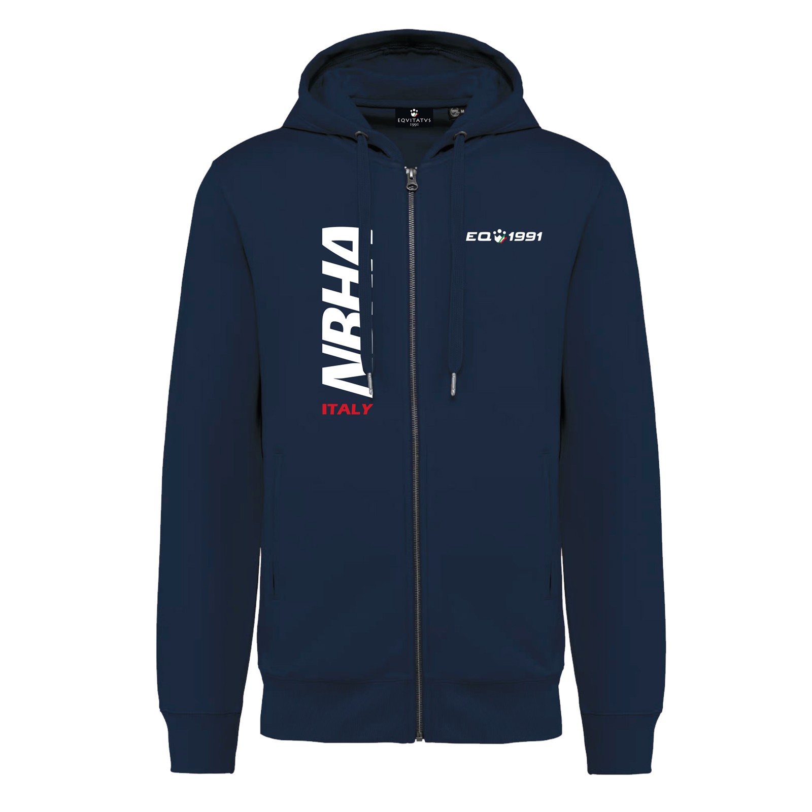 Foto principale Felpa Equitazione Uomo con Zip Nbha Navy