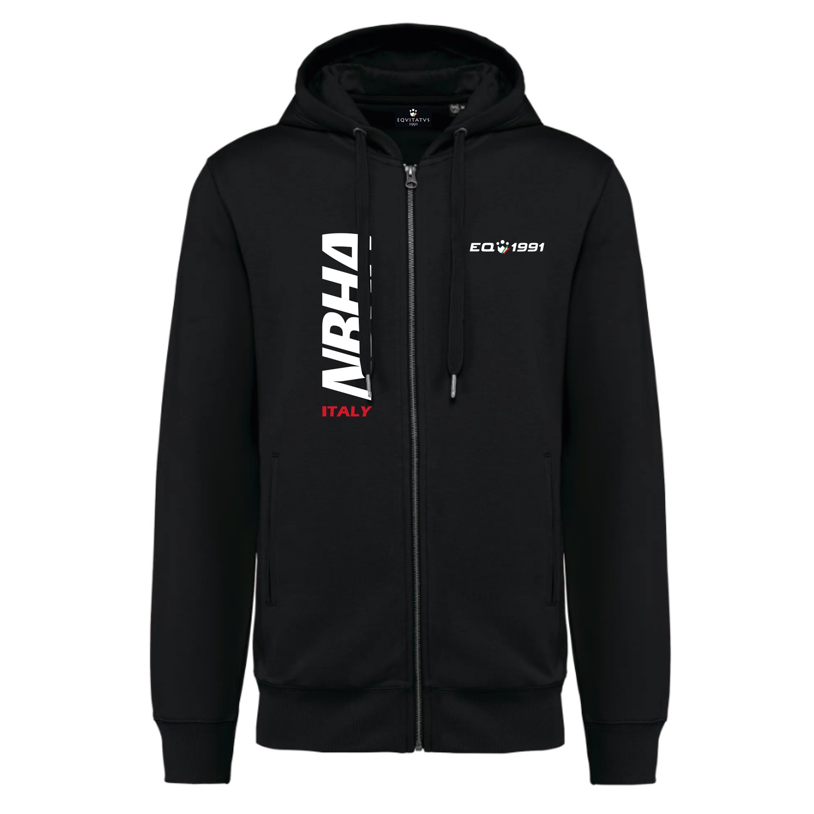 Foto principale Felpa Equitazione Uomo con Zip Nbha Nera