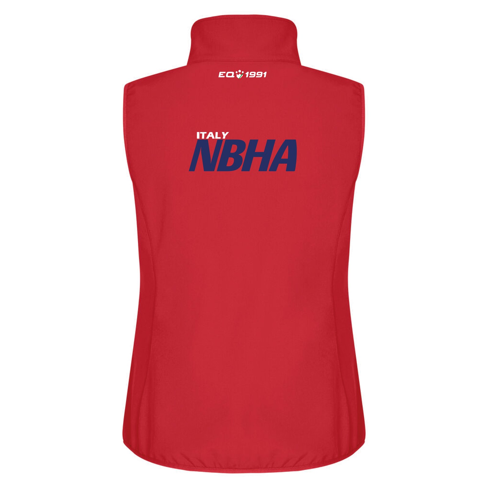 Foto 1 Giubbotto Equitazione Smanicato Donna Softshell Izy Nbha Rosso